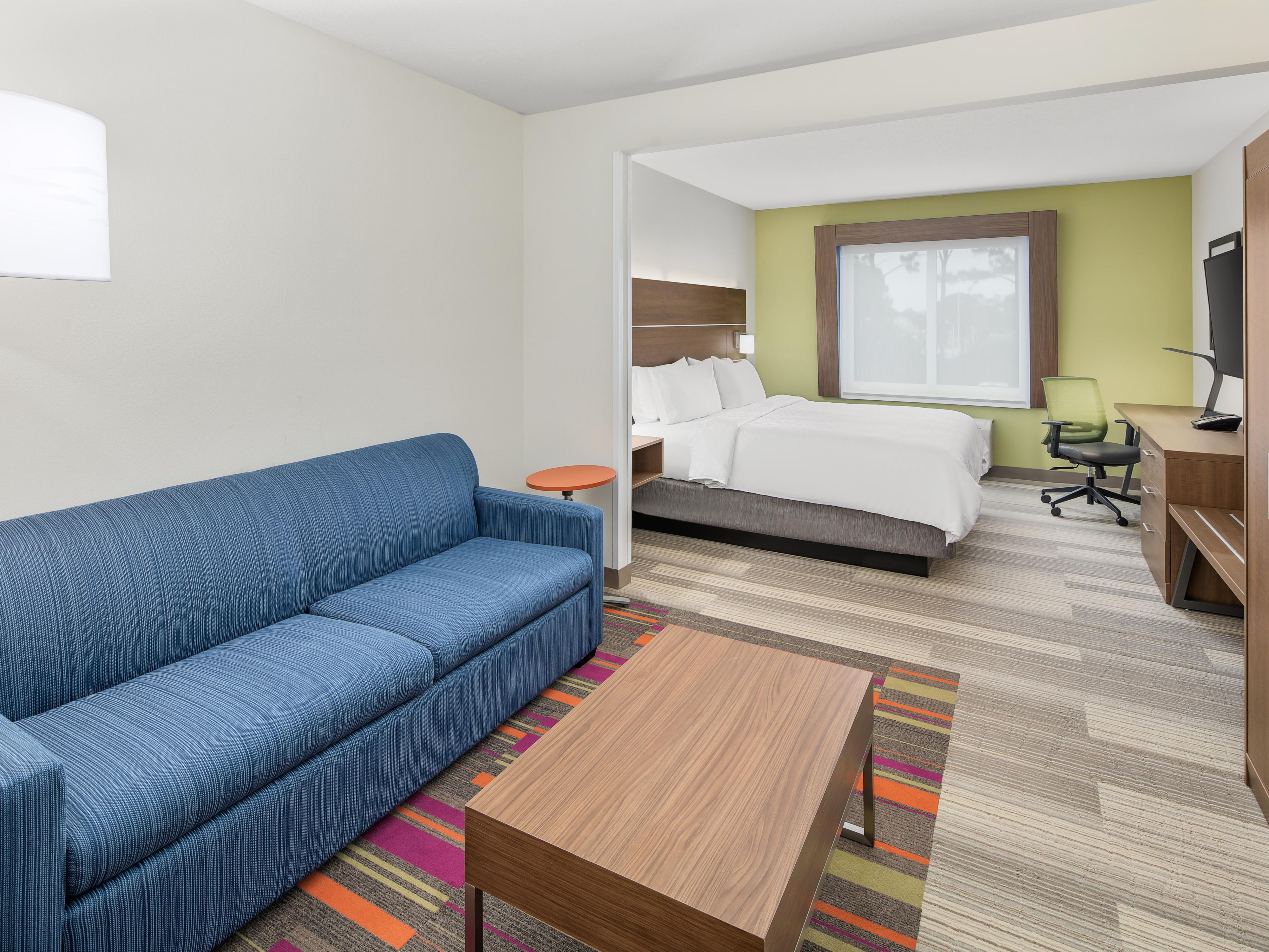 For extra space to stretch out and relax book our King Suite.