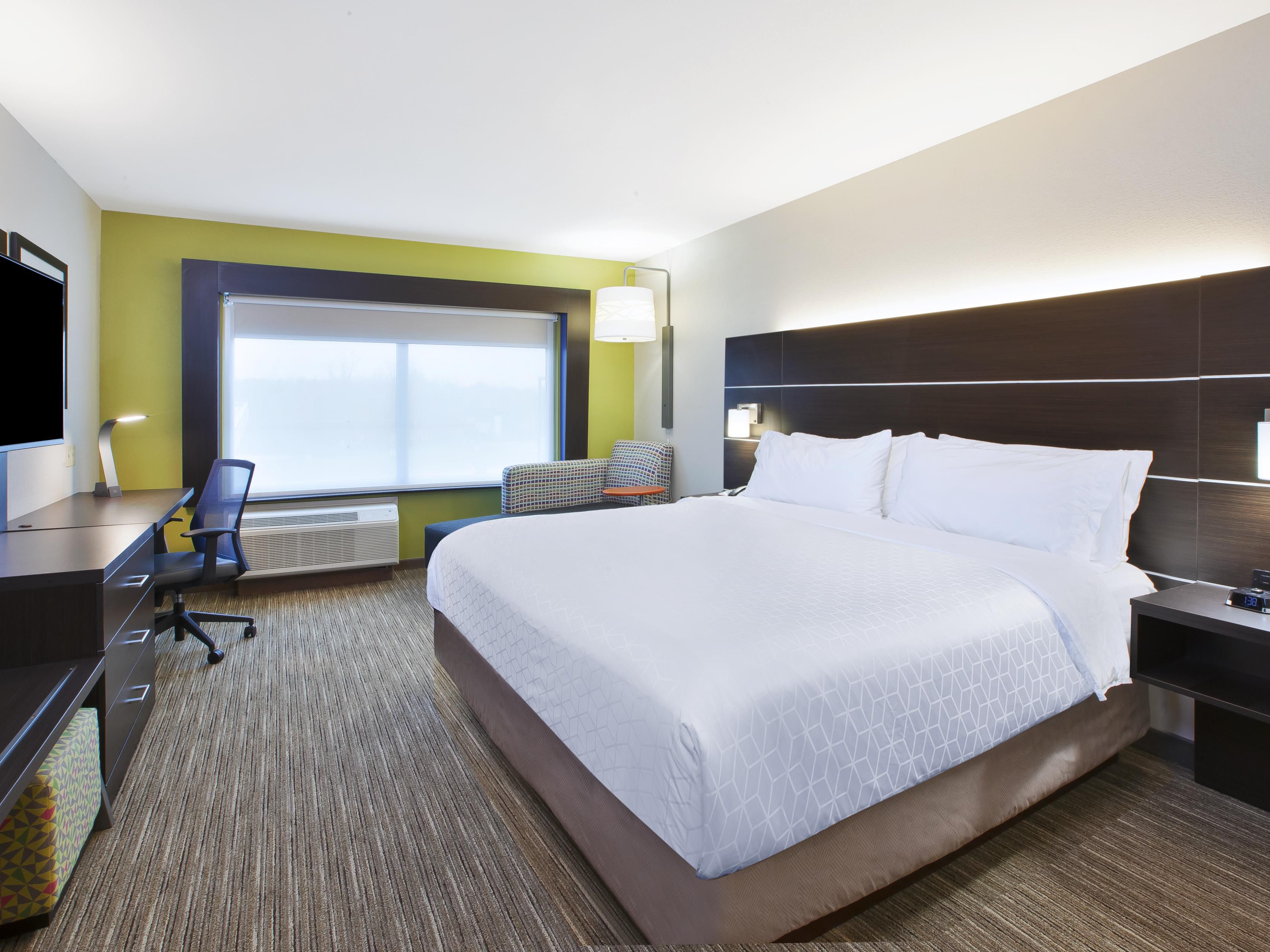 Unwind in your room while you watch your favorite TV show.