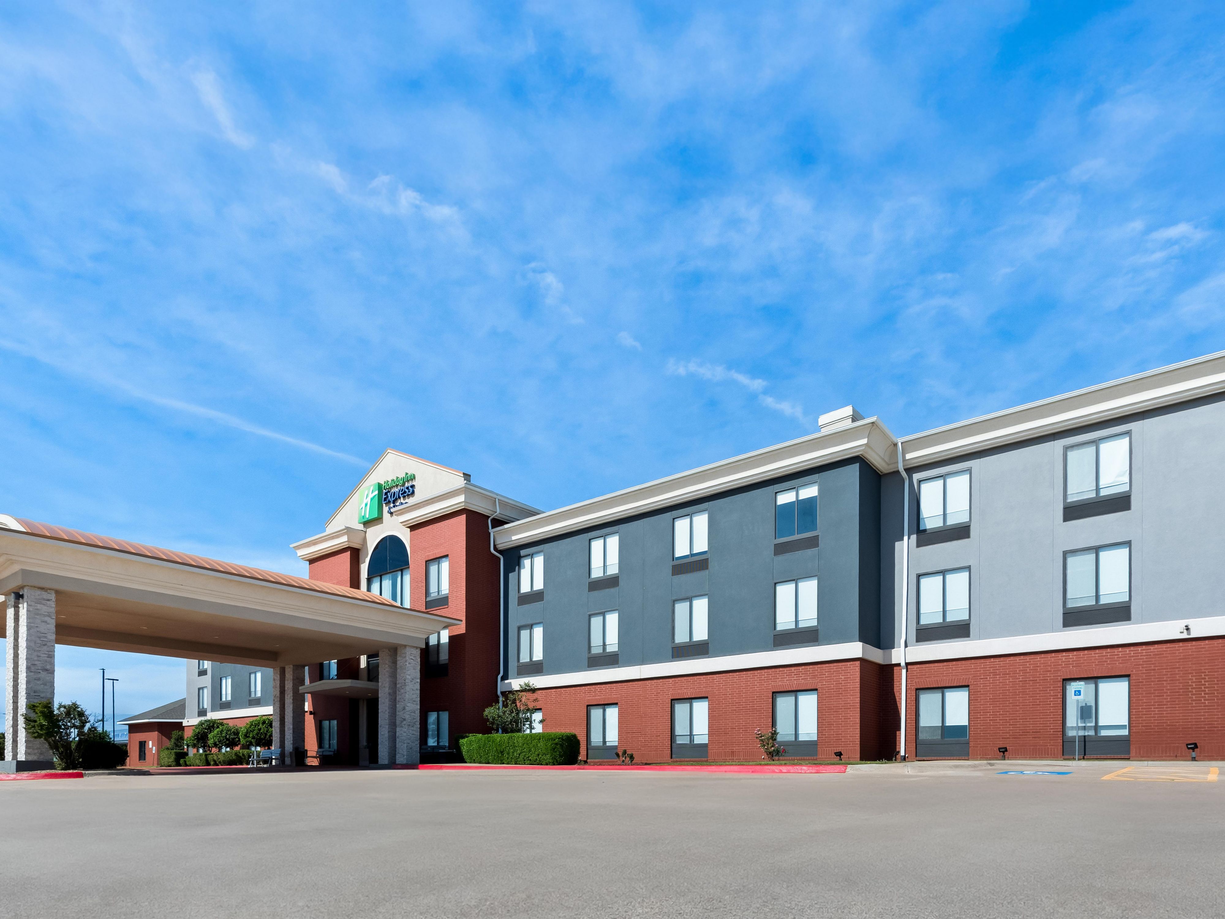 Our pet-friendly hotel features thoughtful amenities to elevate your stay. Take a dip in our indoor pool or soak in the hot tub. Stay active in our 24-hour Fitness Center and start with our complimentary Express Start® Breakfast buffet each morning. From free parking to free Wi-Fi, we provide everything you need for a hassle-free, relaxing stay.