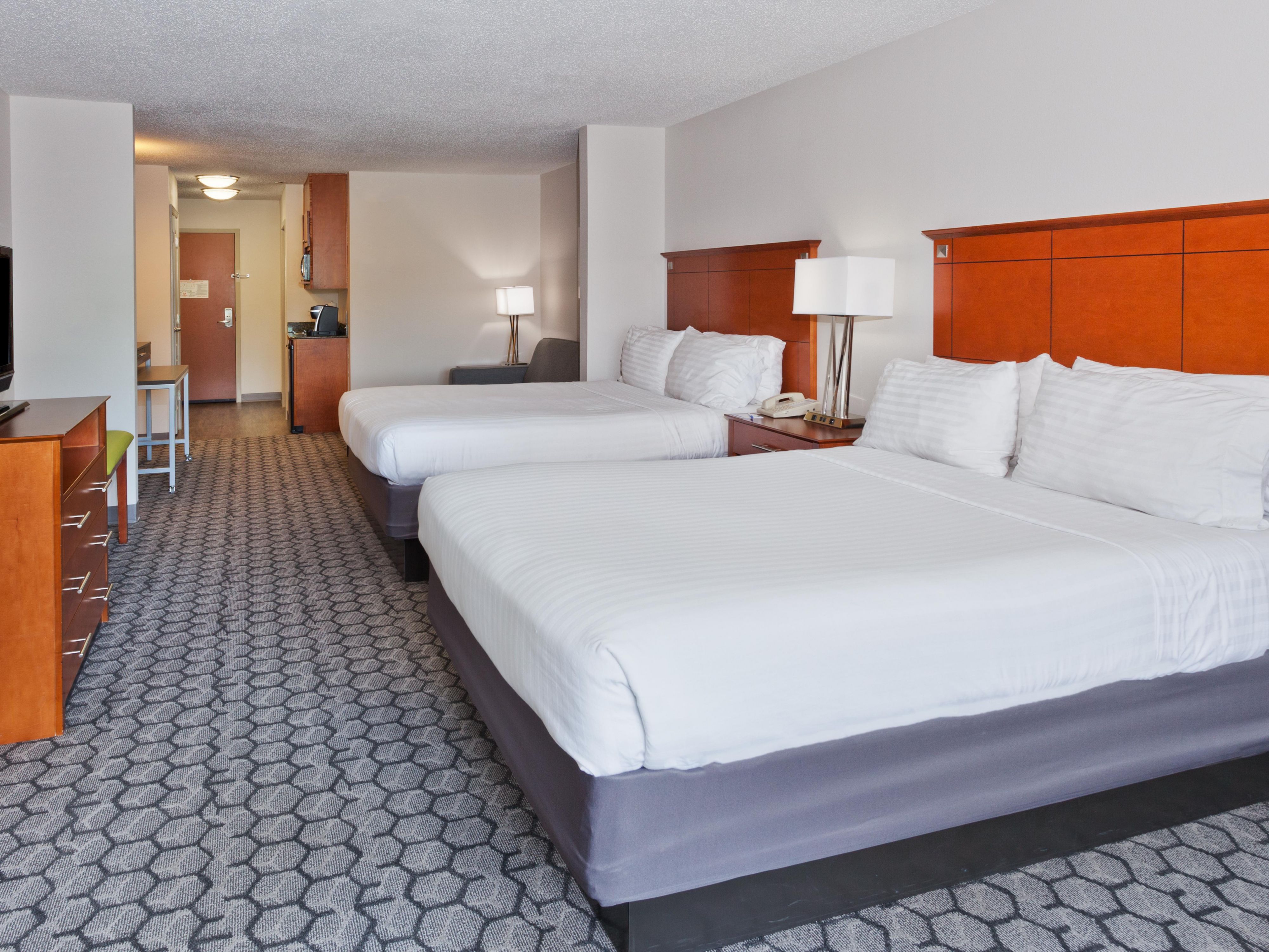 Two Queen bed room suite.