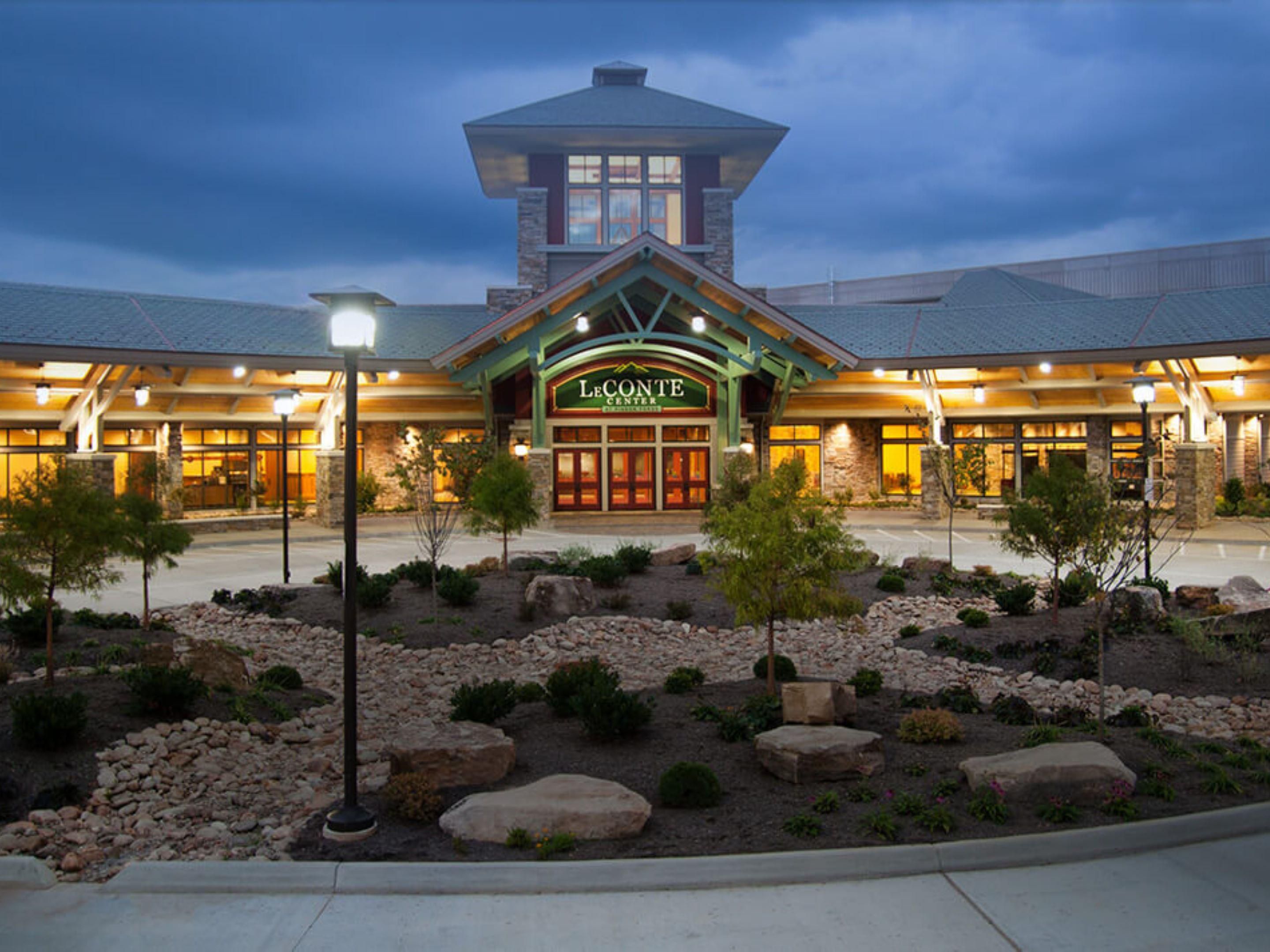 Our hotel is located 2.2 miles from the LeConte Center in Pigeon Forge.  The LeConte Center is host to the National Quartet Convention (NQC) each September, Women of Joy in both the Spring and Fall, along with a host of other events that can be found at www.mypigeonforge.com.  