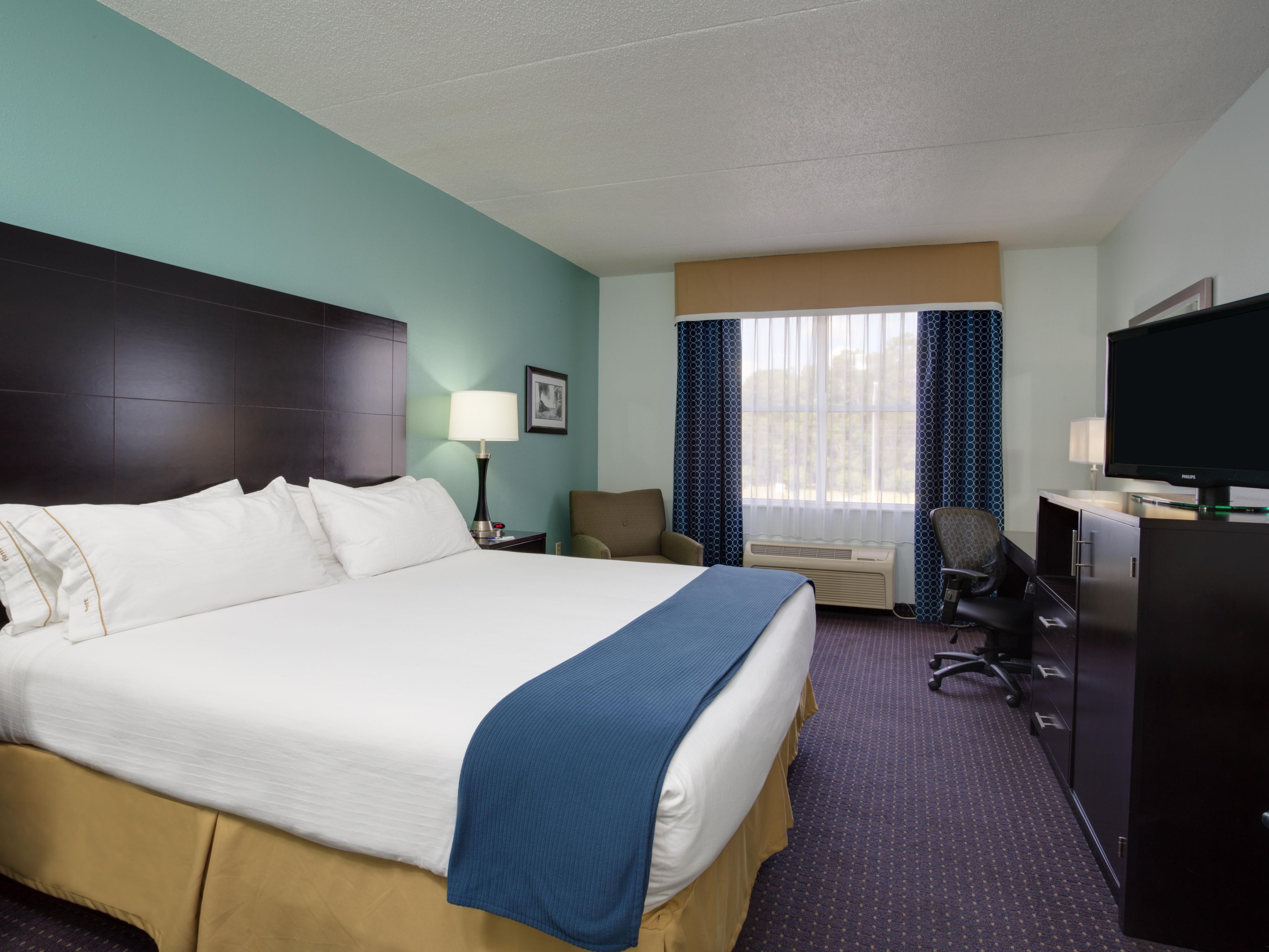 Unwind in your room while you watch your favorite TV show.