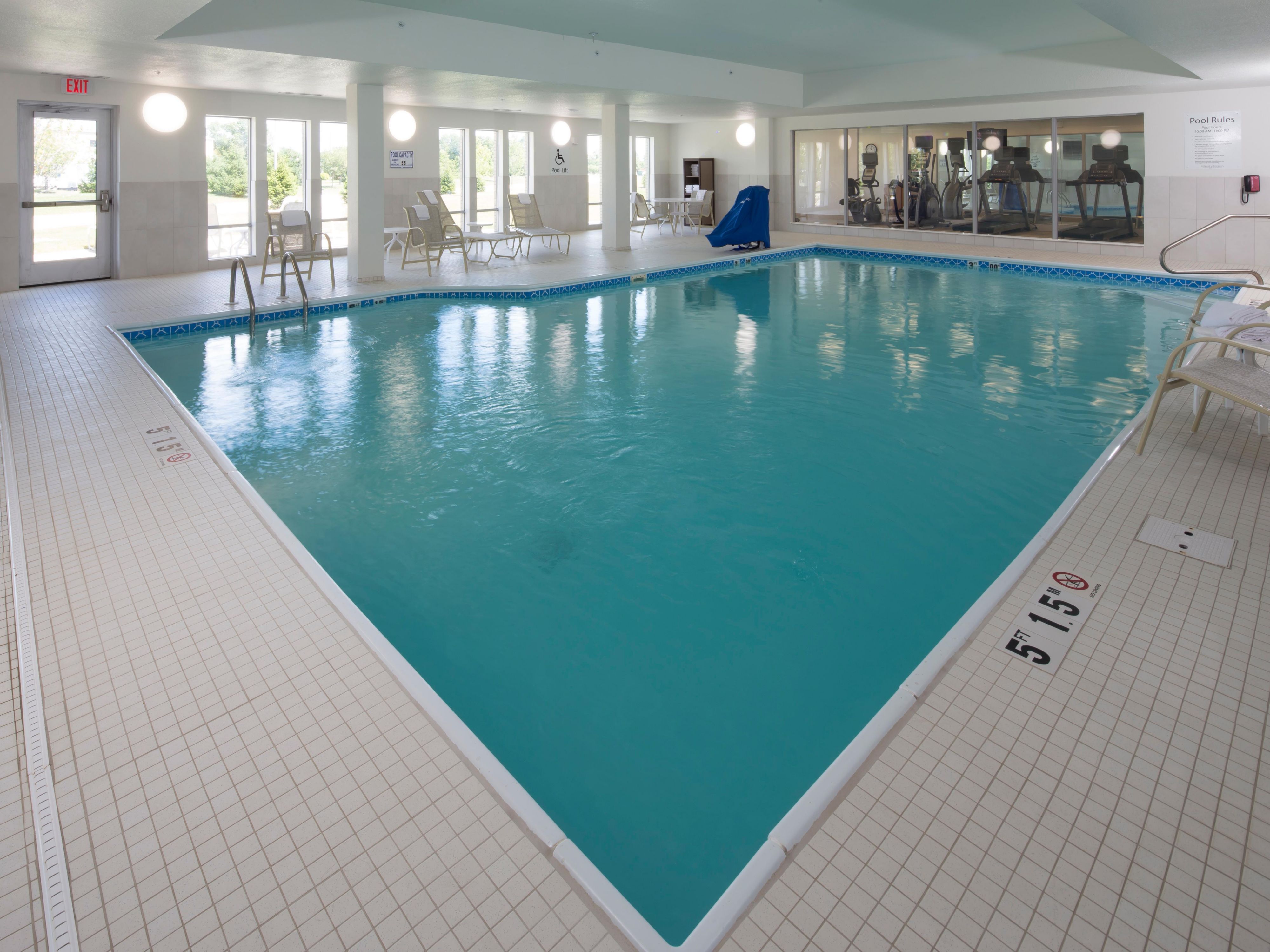 Relax and enjoy time at the indoor heated pool