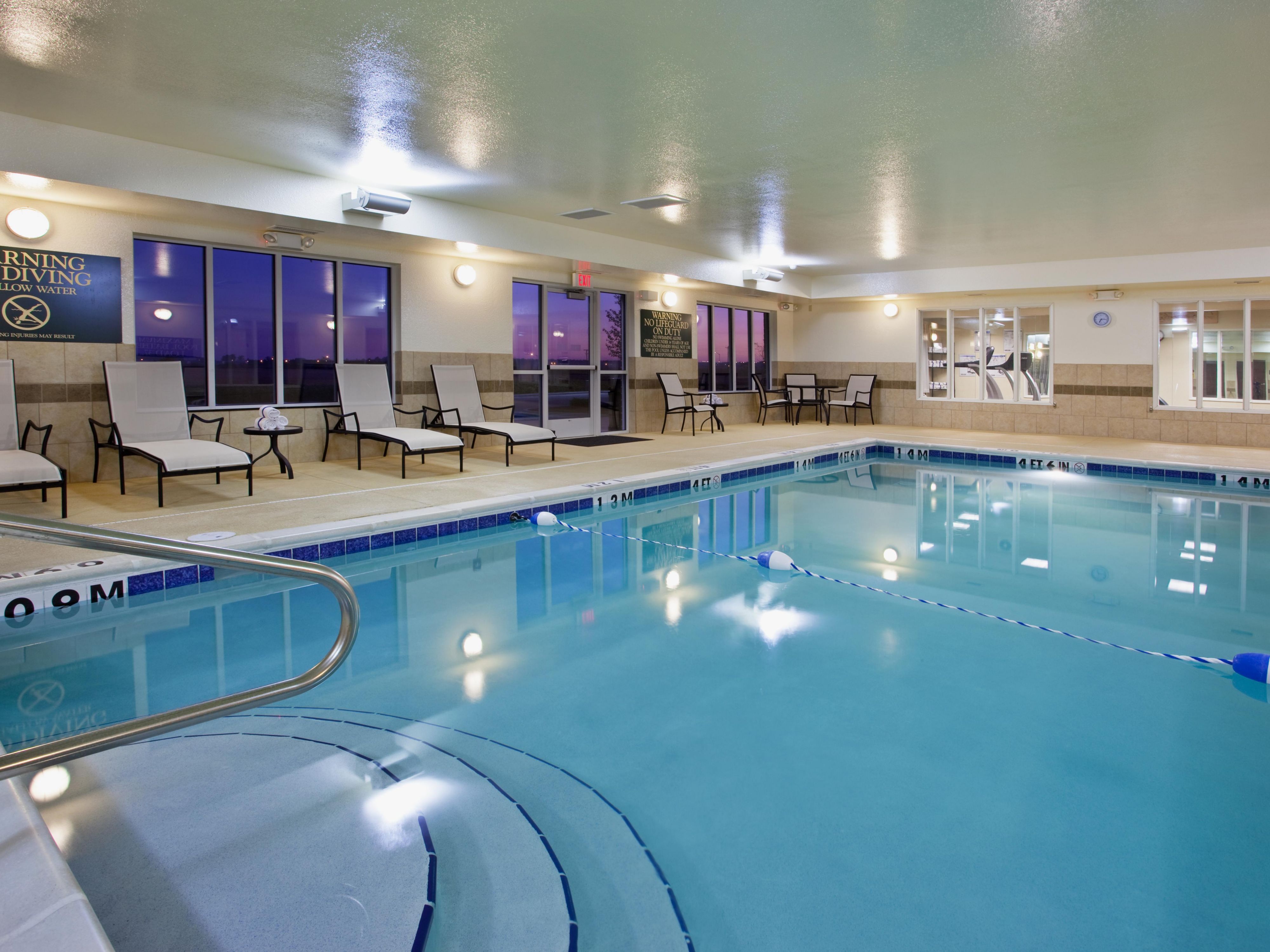 Take a nice dip in our heated pool and forget about your worries.