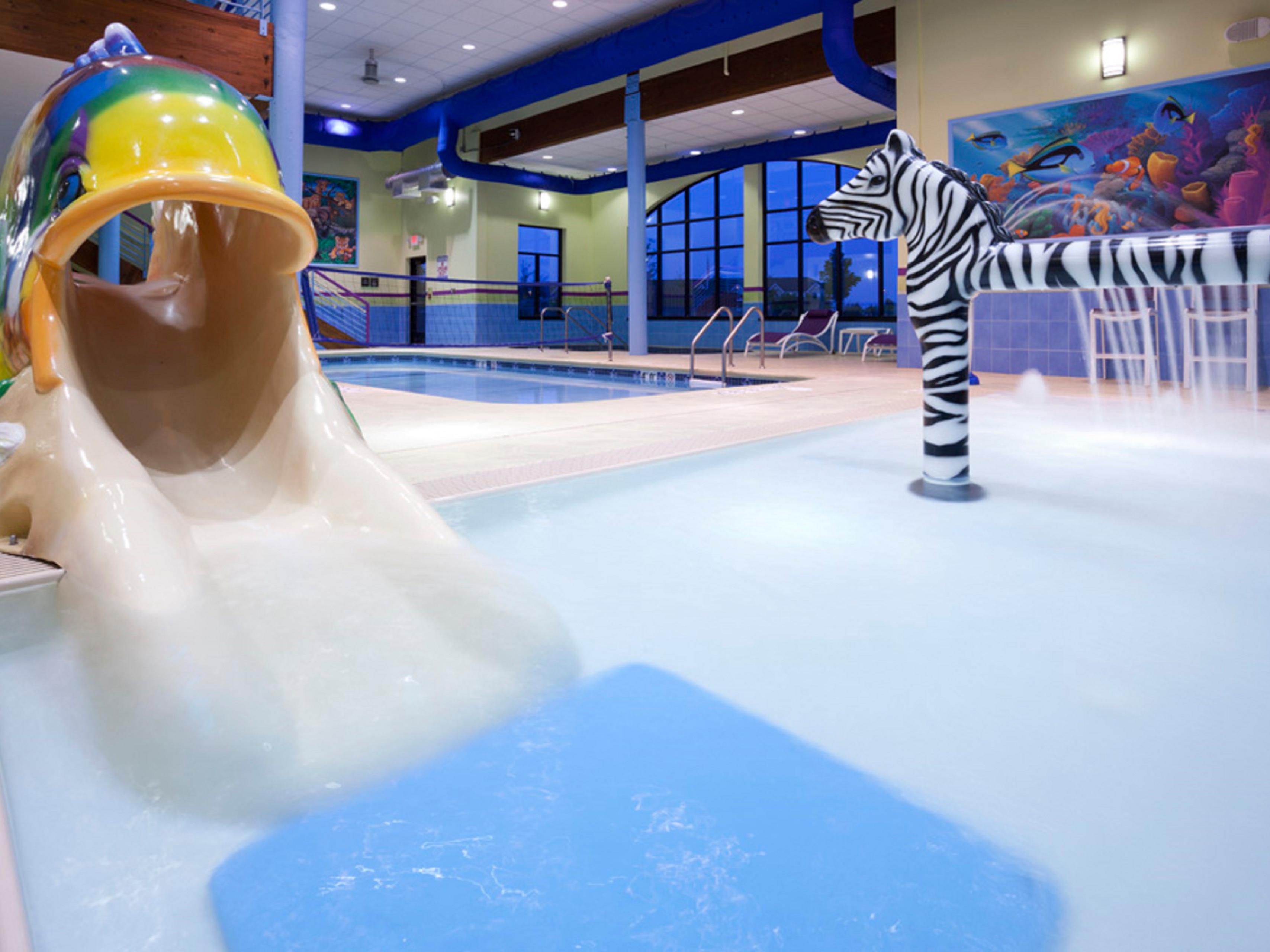 Rain or Shine, you can always take a dip at our heated indoor  pool, have fun with the kid's in our children's pool, or relax and unwind in our whirlpool.