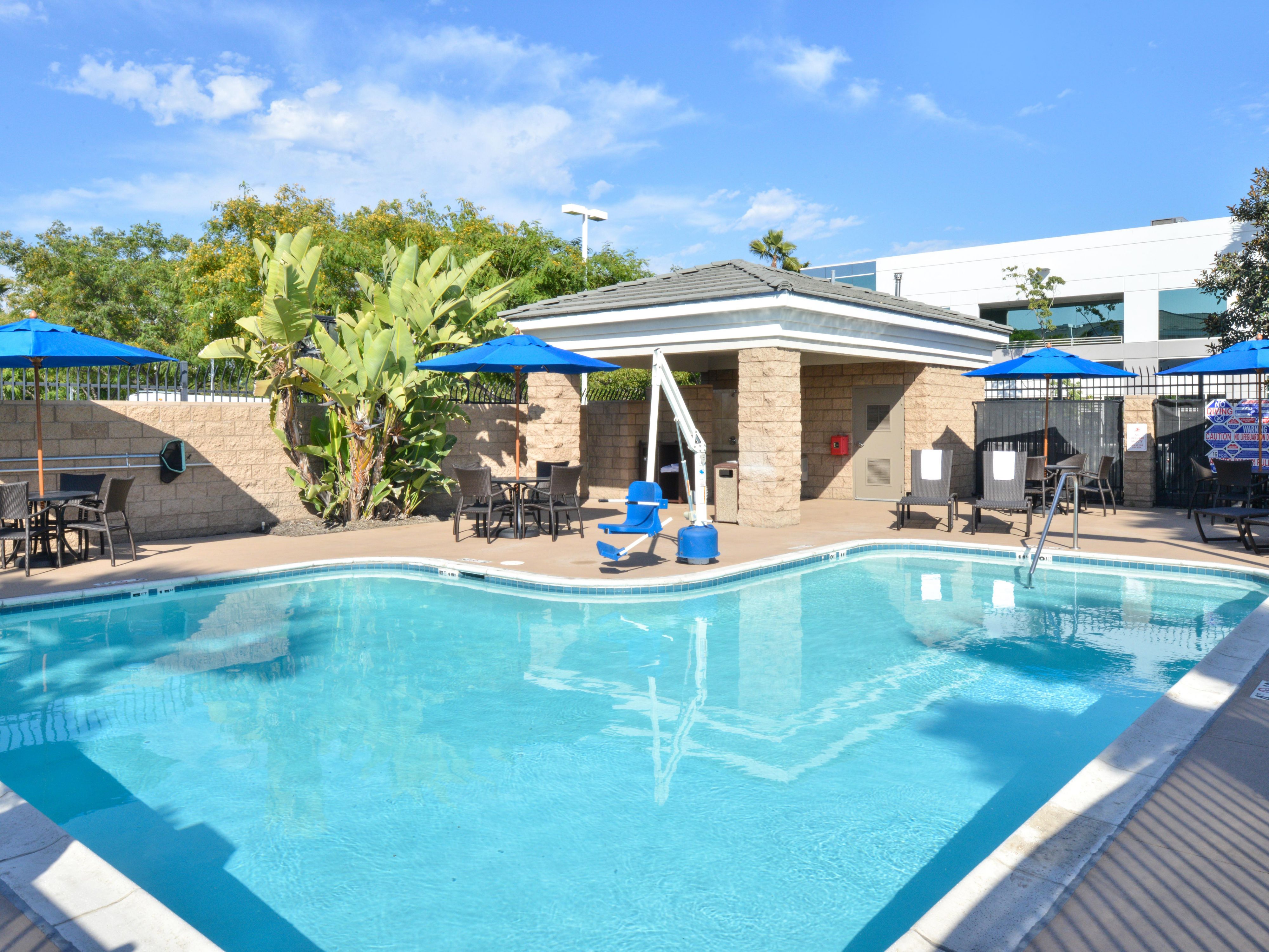 Cool off from the California heat in our outdoor pool!