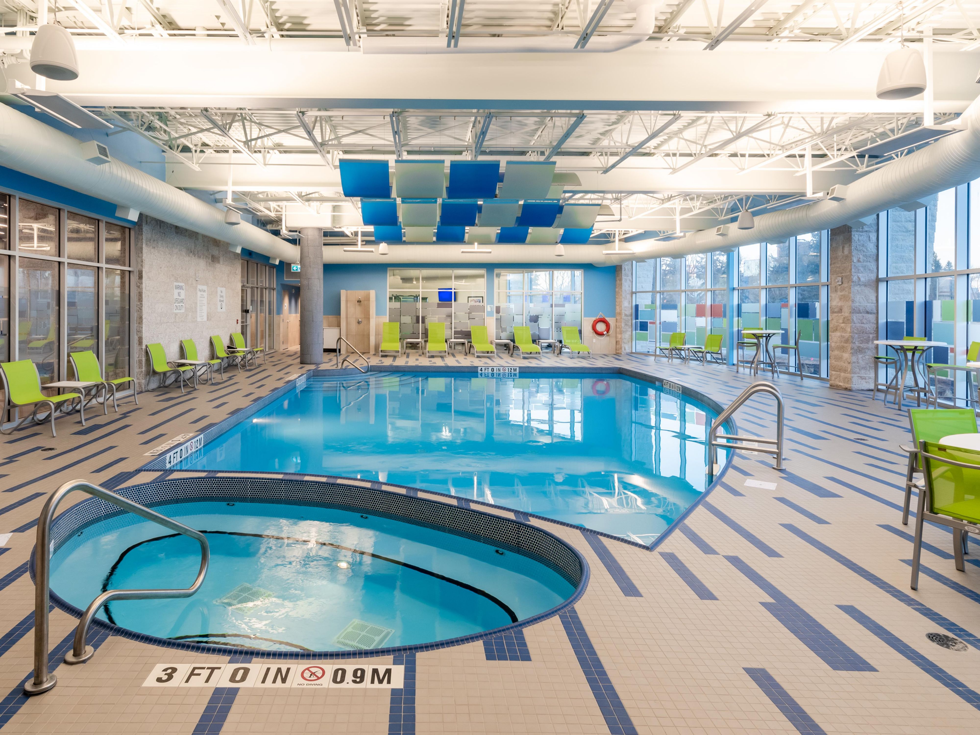 Take a refreshing dip in the pool or a long soak in the hot tub.