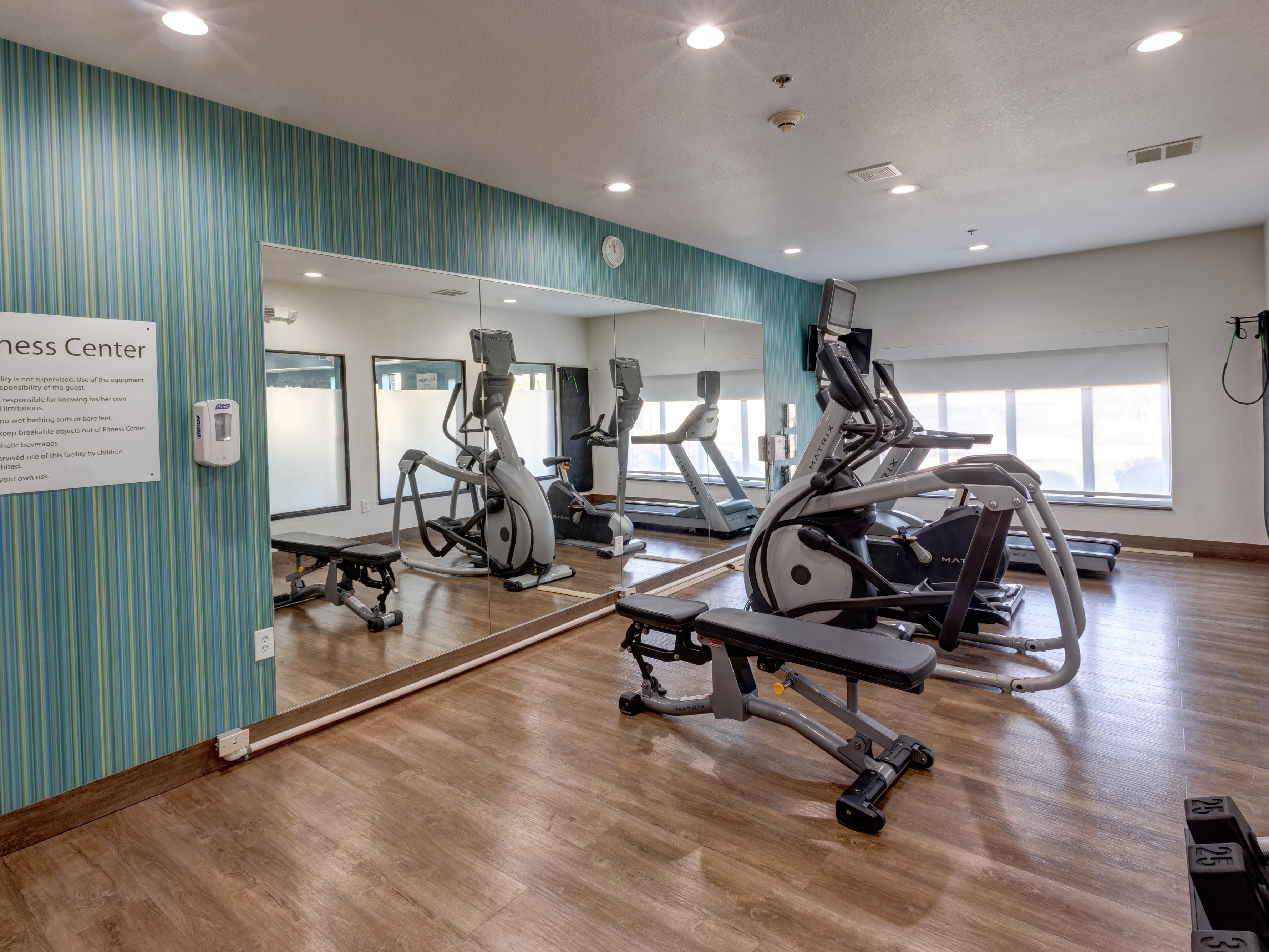 Have a great workout in our fitness center.
