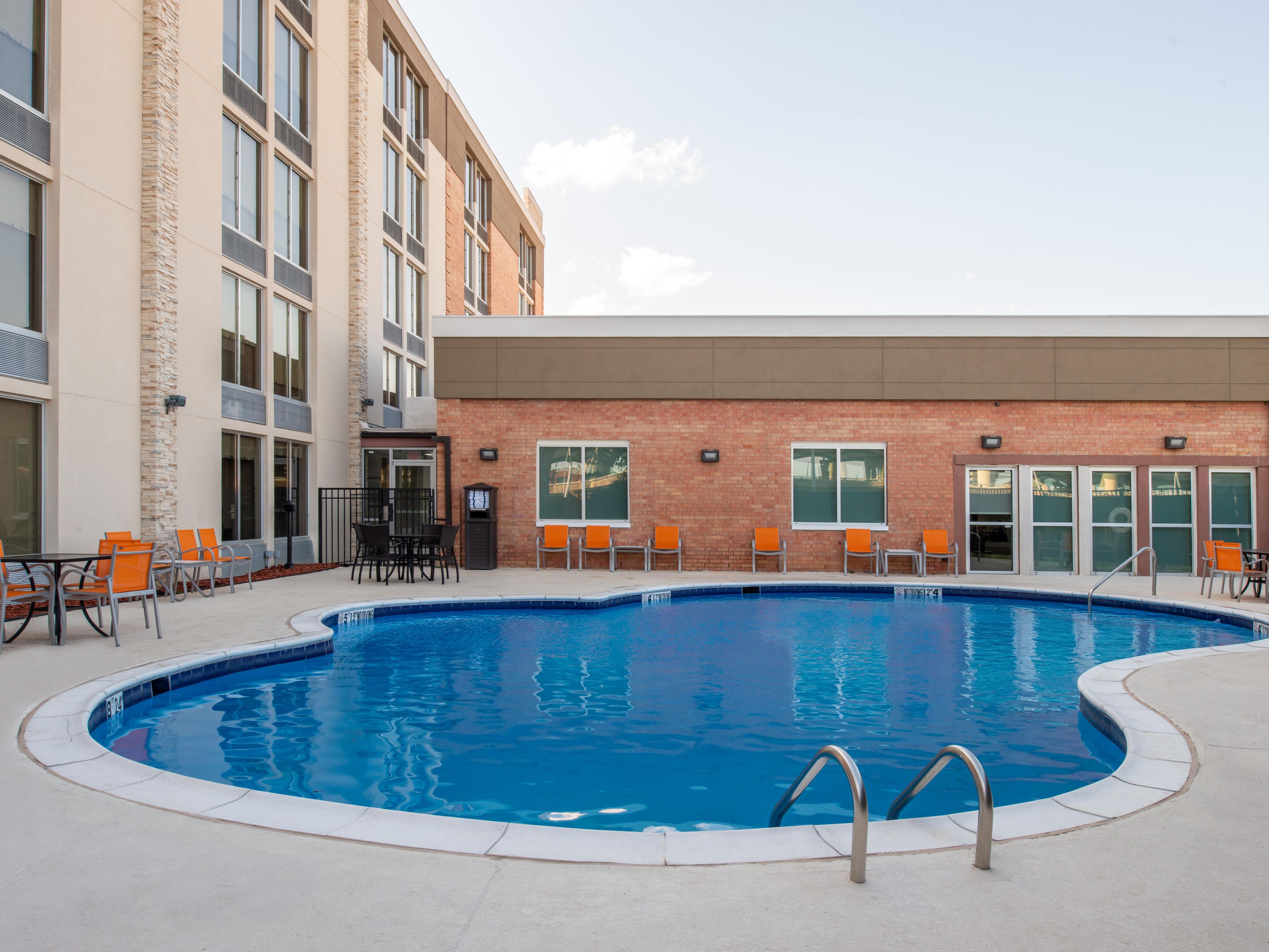 Have fun and take a swim in our newly renovated pool and new pool furnishings.