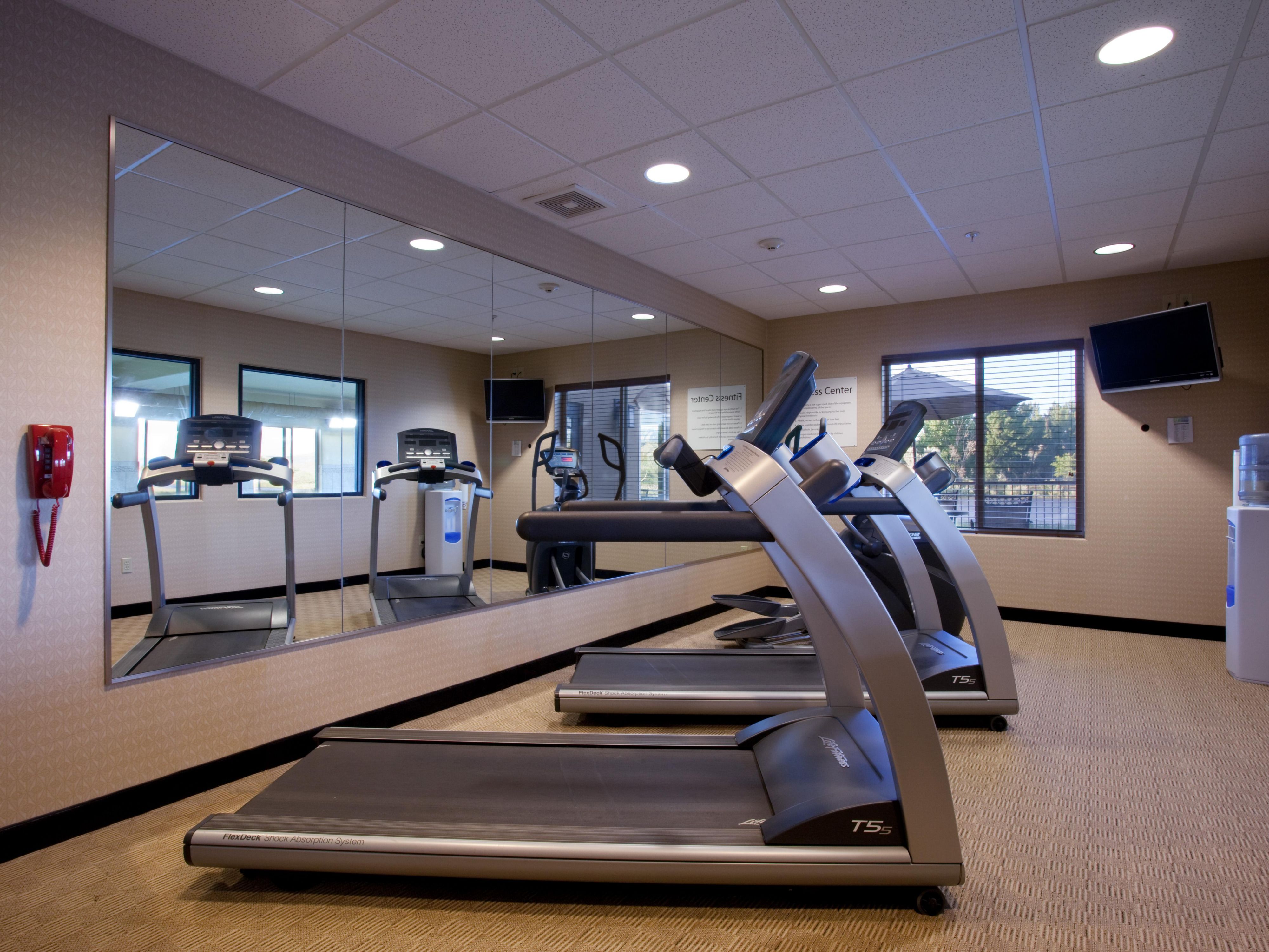 Our state of the art fitness center has a great view!