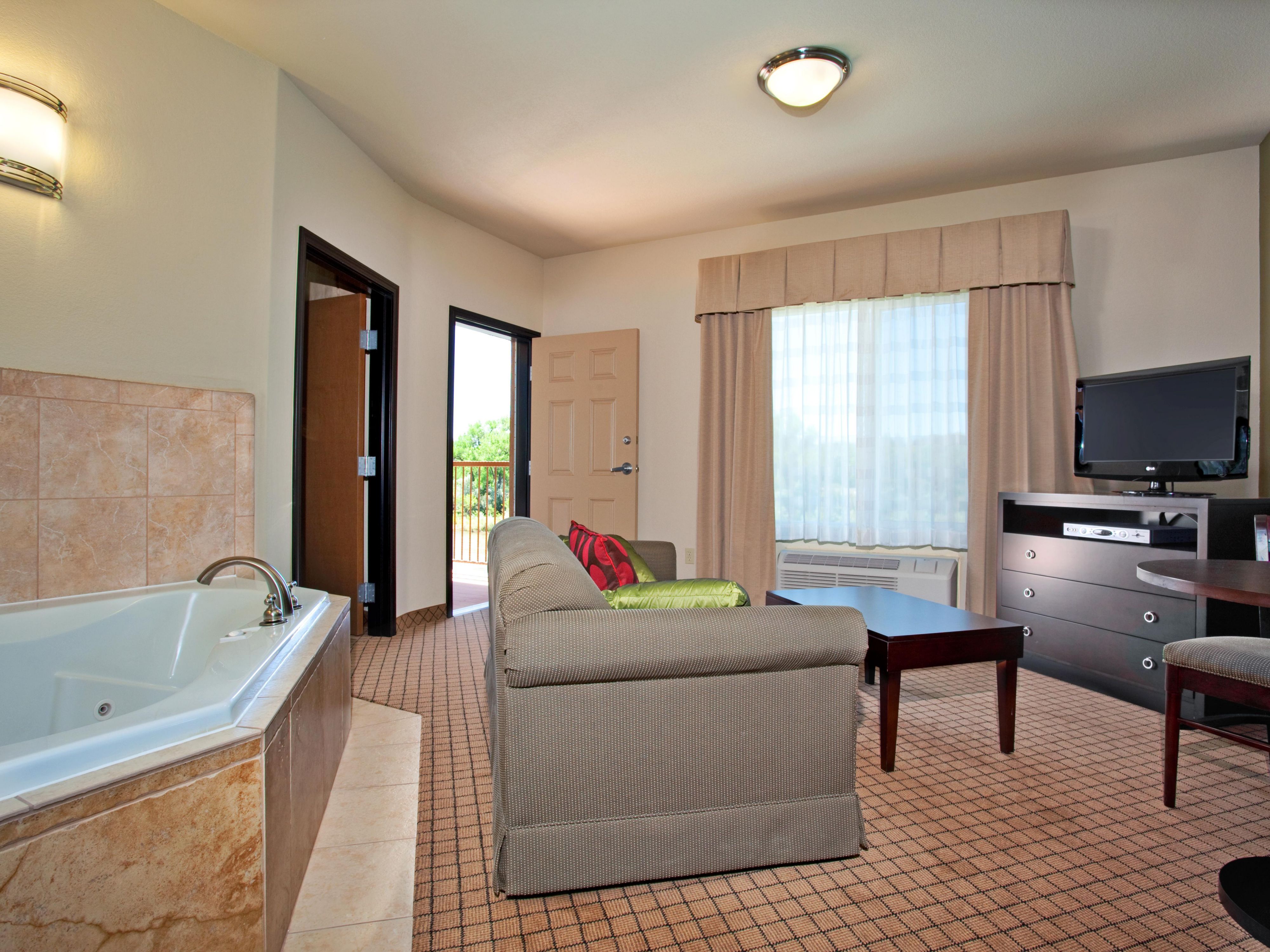 A Jacuzzi King with an awesome balcony.