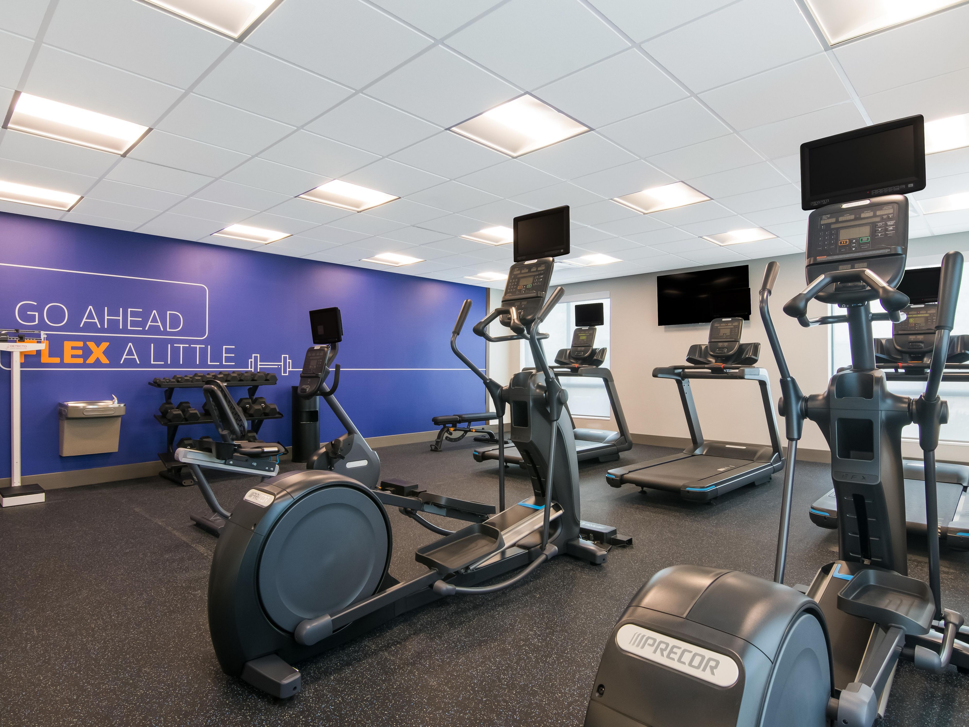 Plenty of space in our fitness center