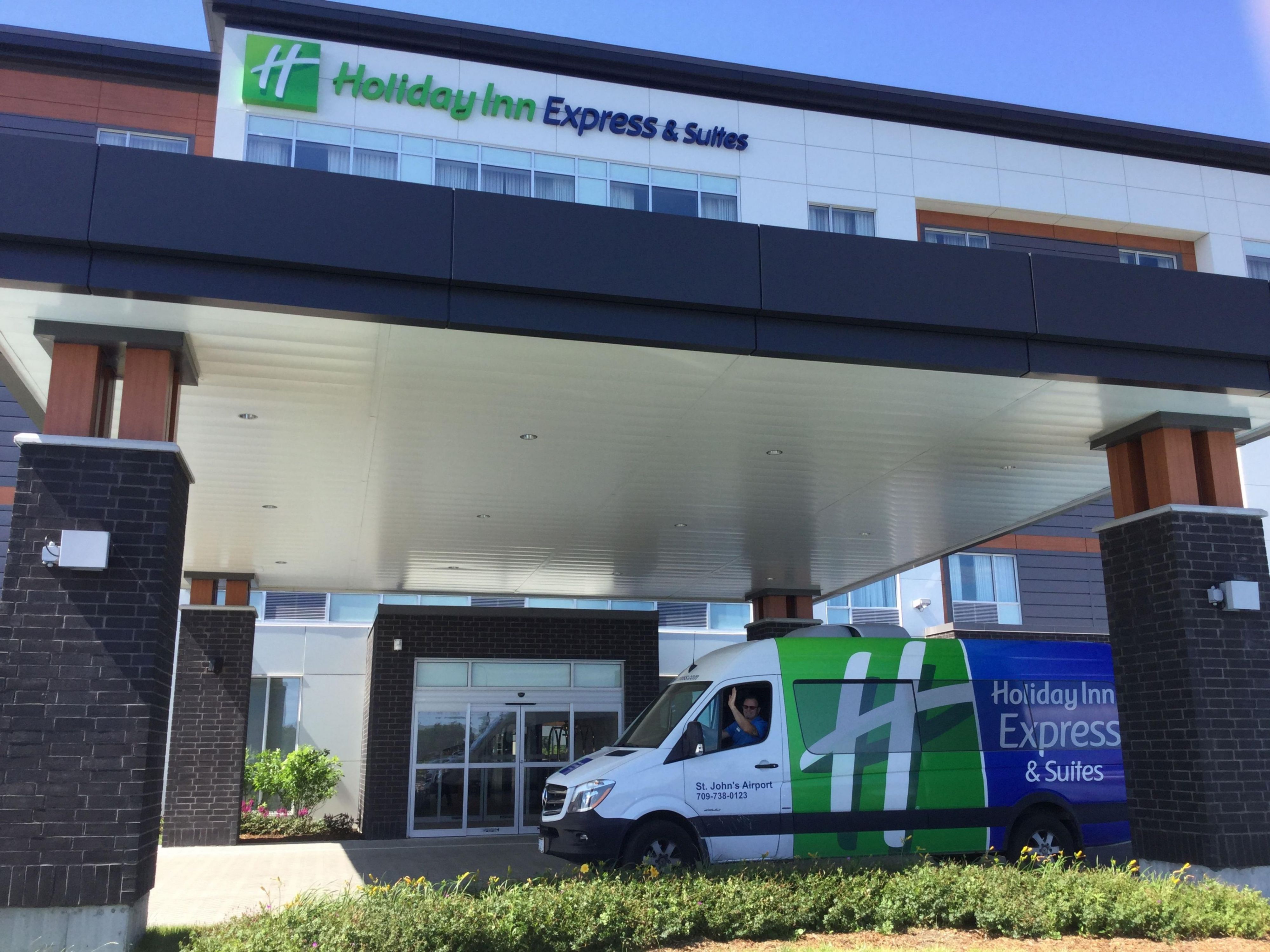 We offer 24 hour, seven days a week on demand shuttle service for our guests. Please call us directly upon luggage pick up at 709-738-0123 and we will arrange transportation. 