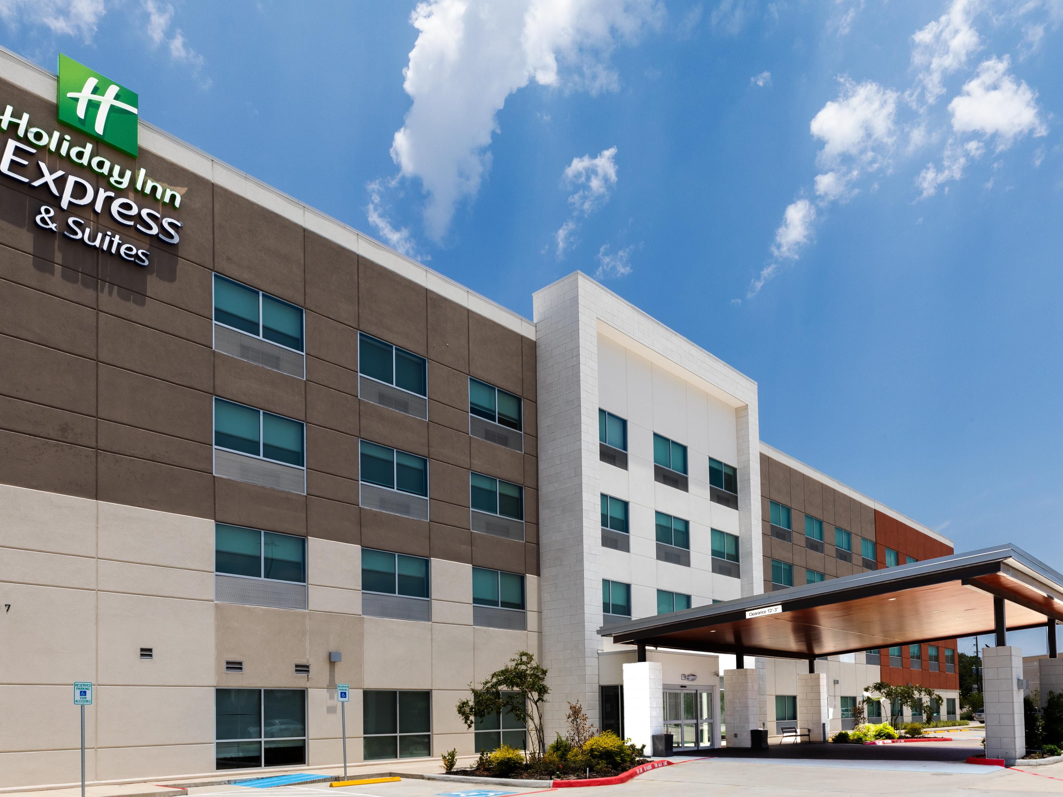 Stafford hotel exterior, perfect for Houston area travelers.