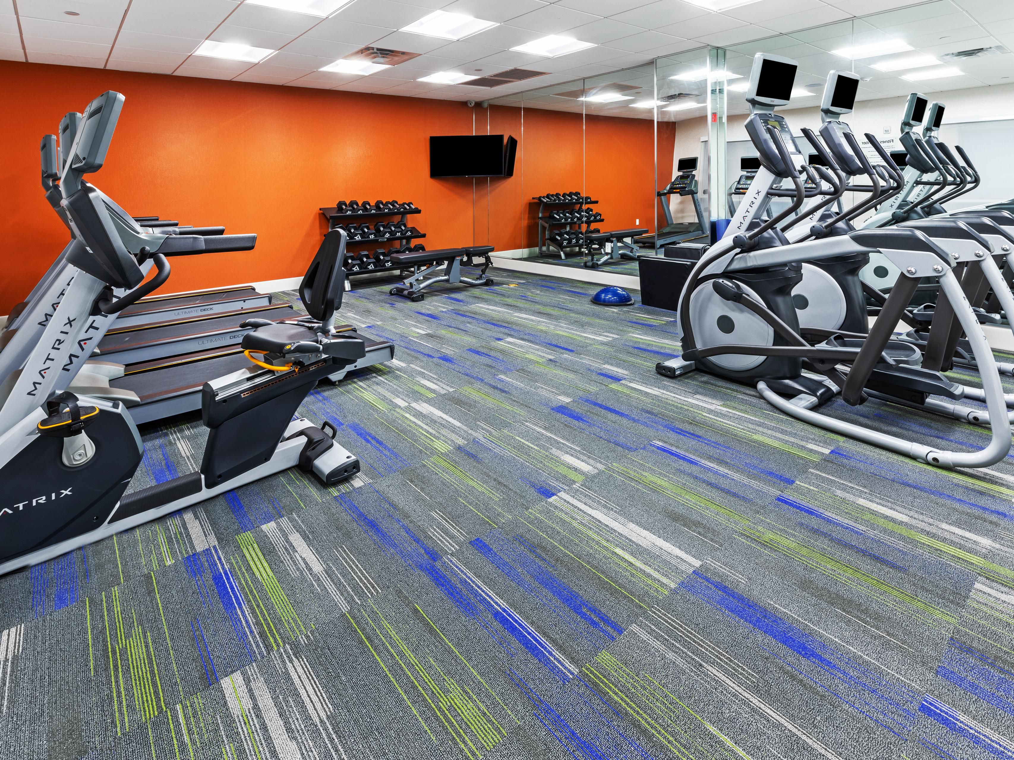 Work out, refresh, repeat in our hotel gym 