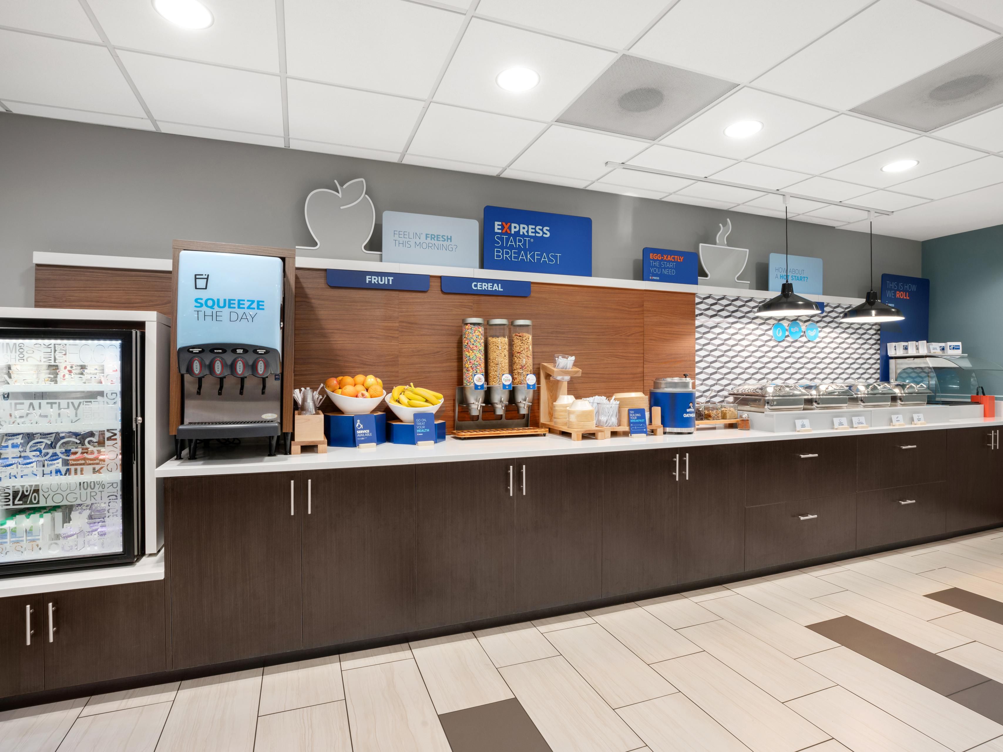 Our hot breakfast bar is truly the best way to start any morning. With the daily rotation of egg and meat options along with gluten and dairy-free options, we have something for the whole family.