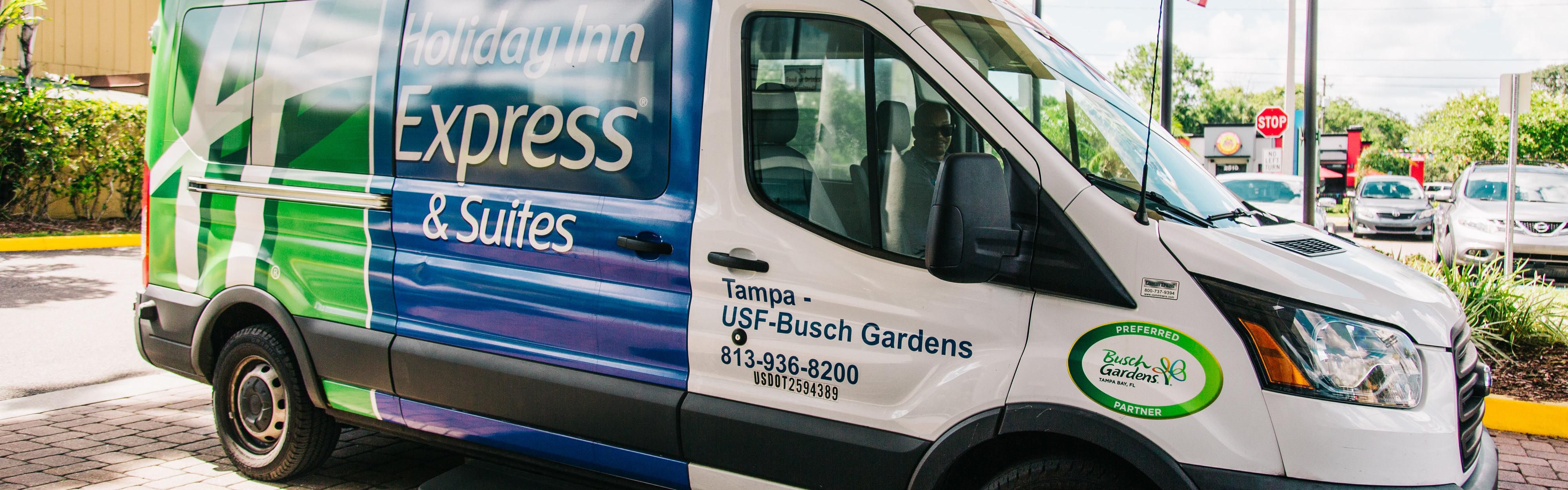 Guests park for & shuttle to Busch Gardens for FREE!