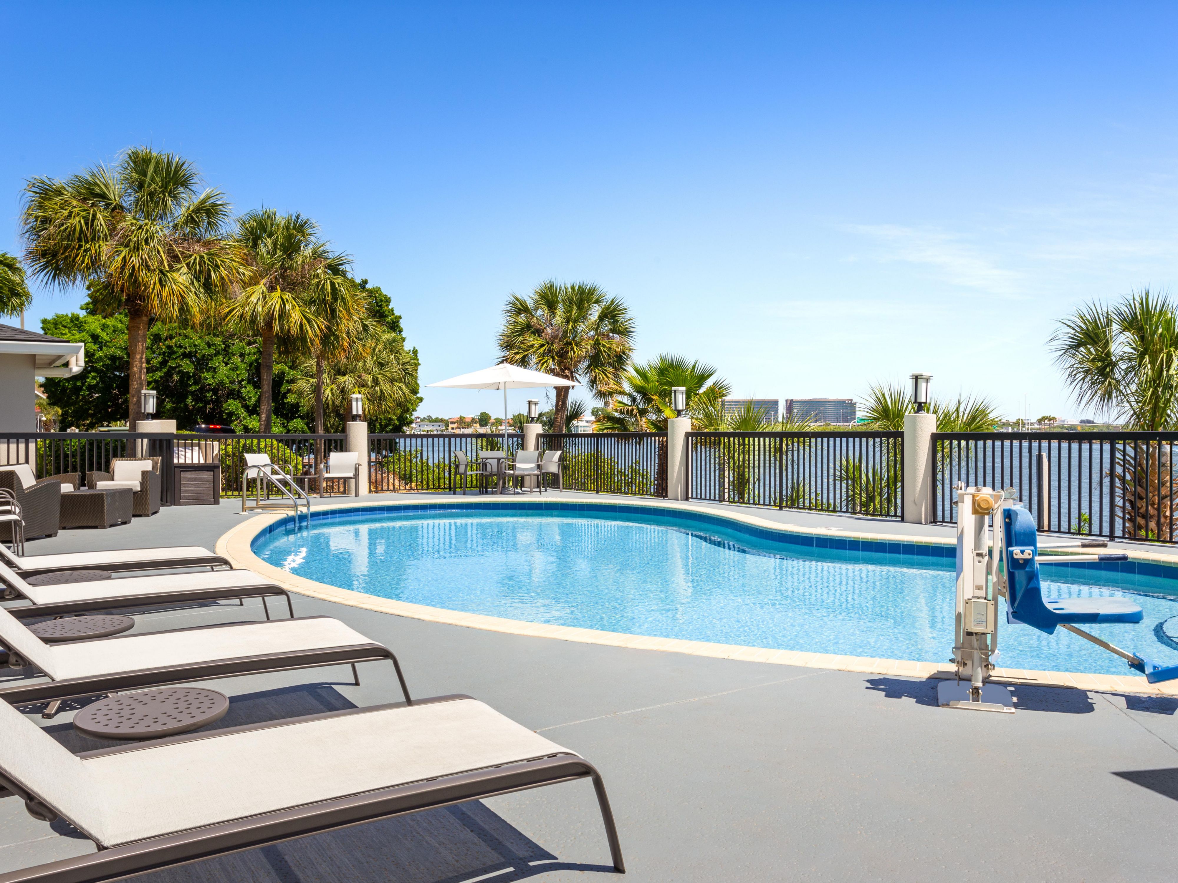 Beautiful relaxing outdoor pool