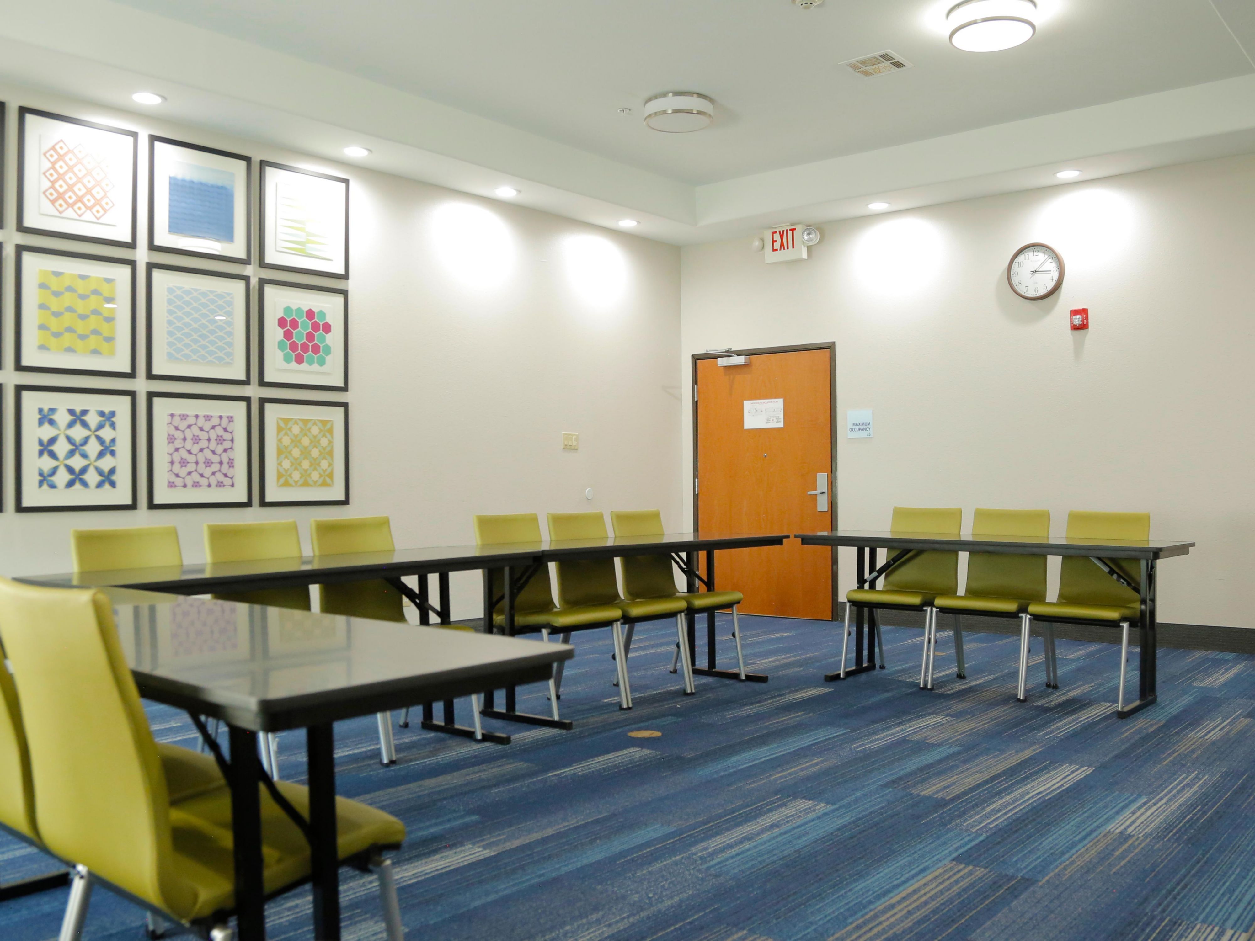 Call directly to reserve meeting space at the hotel