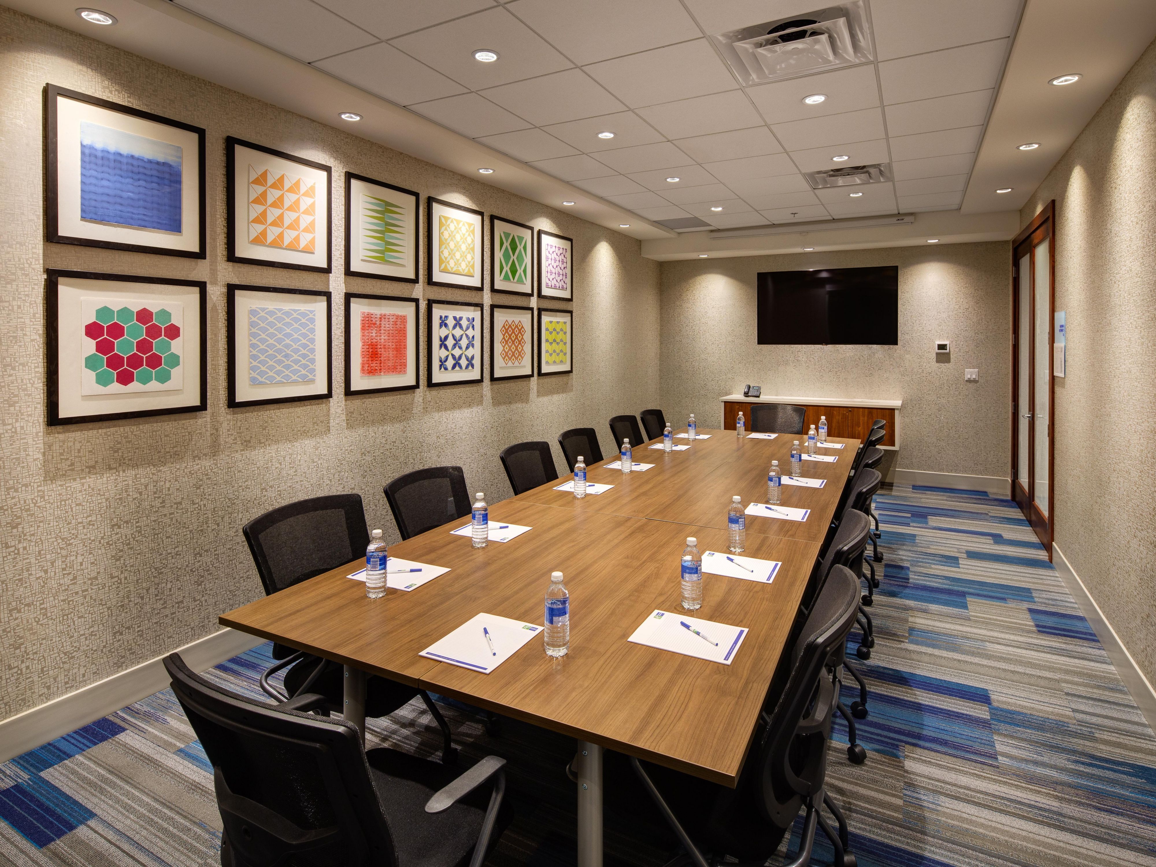 We're committed to high levels of cleanliness. That means, clutter-free event spaces and an experience that supports the well-being of your attendees. We'll make sure your event is just right. Ask us today about our Meeting with Confidence offer and IHG Business Rewards Points for Planners and Bookers.