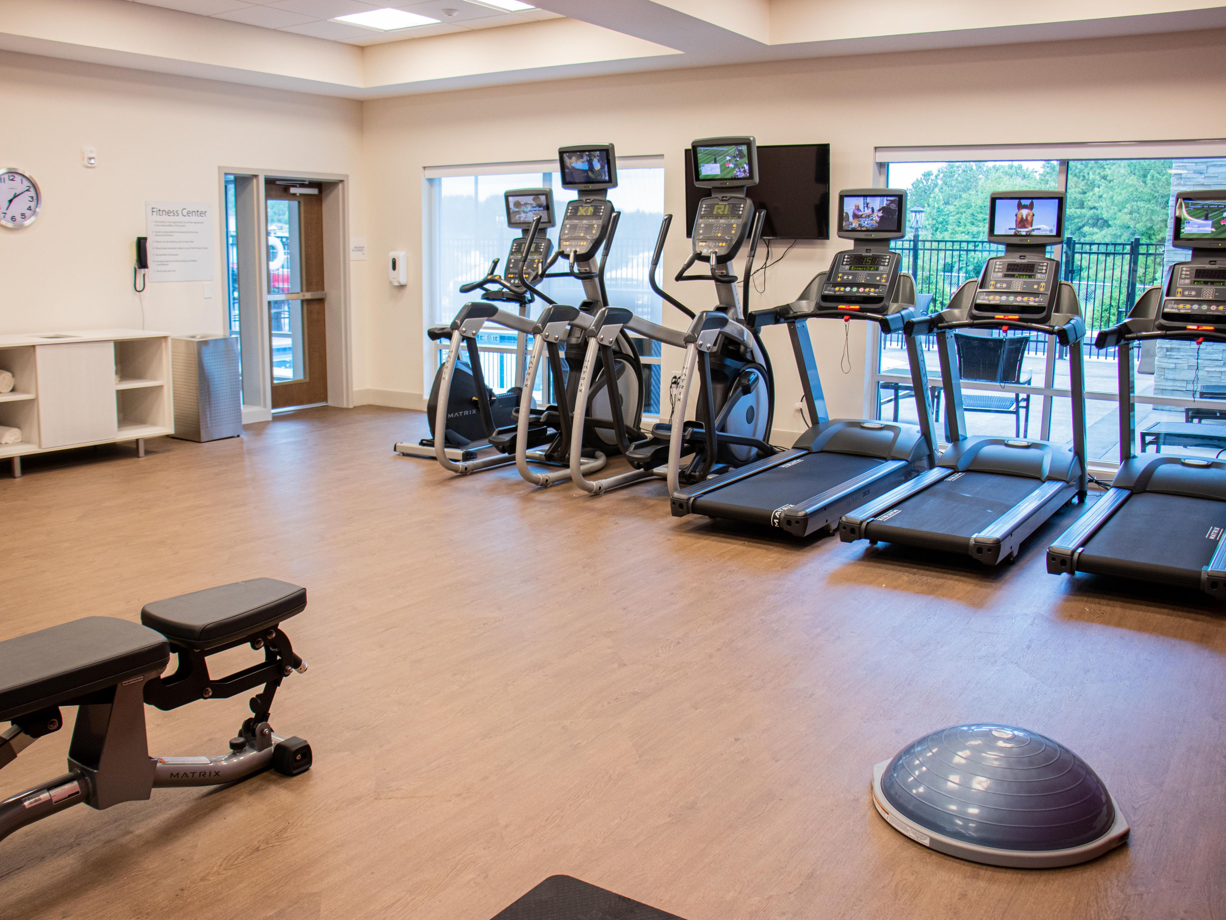 Enjoy our 24/7 full service fitness center