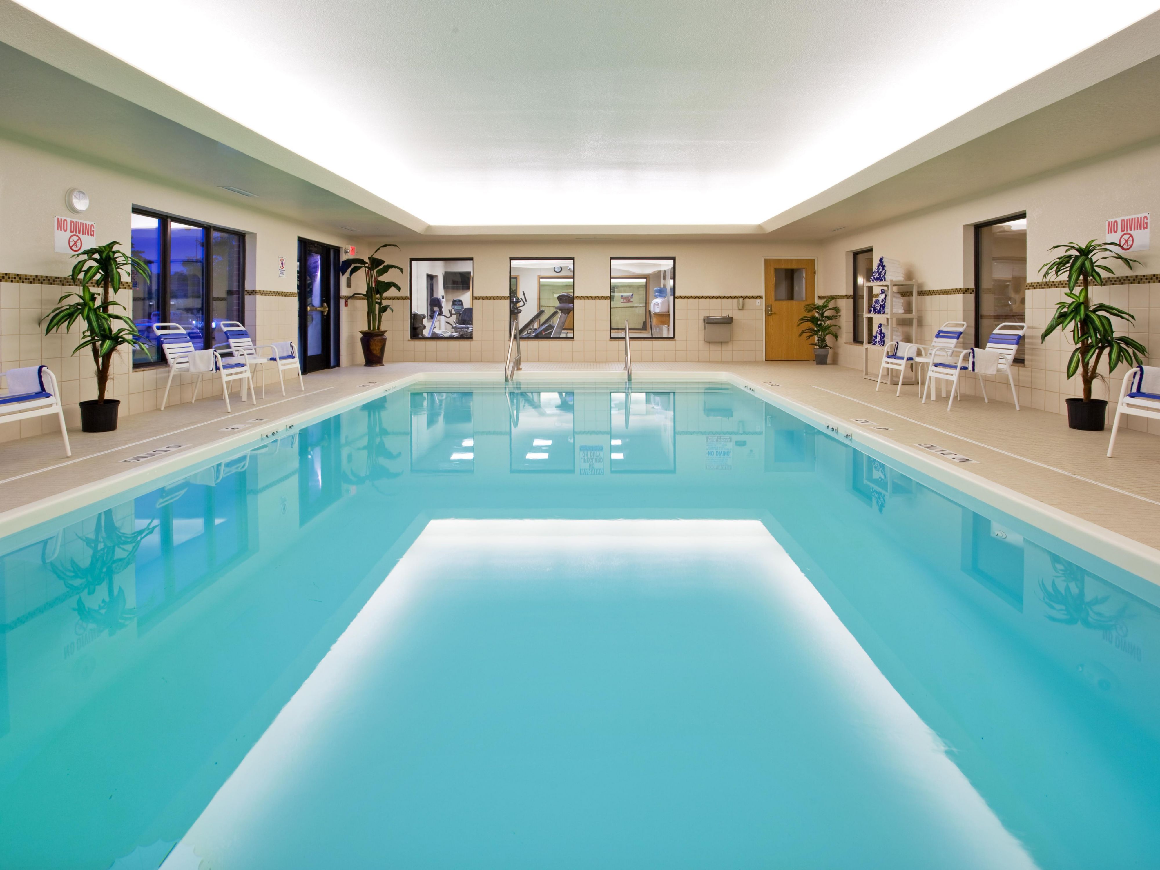 Looking for a relaxing indoor pool?  Our hotel offers the perfect place to unwind after a long day of work, travel, or sightseeing.  Whether you are visiting for business or leisure, our indoor pool provides fun and relaxation for guests of all ages!  Book your stay with us today and make a splash while enjoying comfortable accommodations!