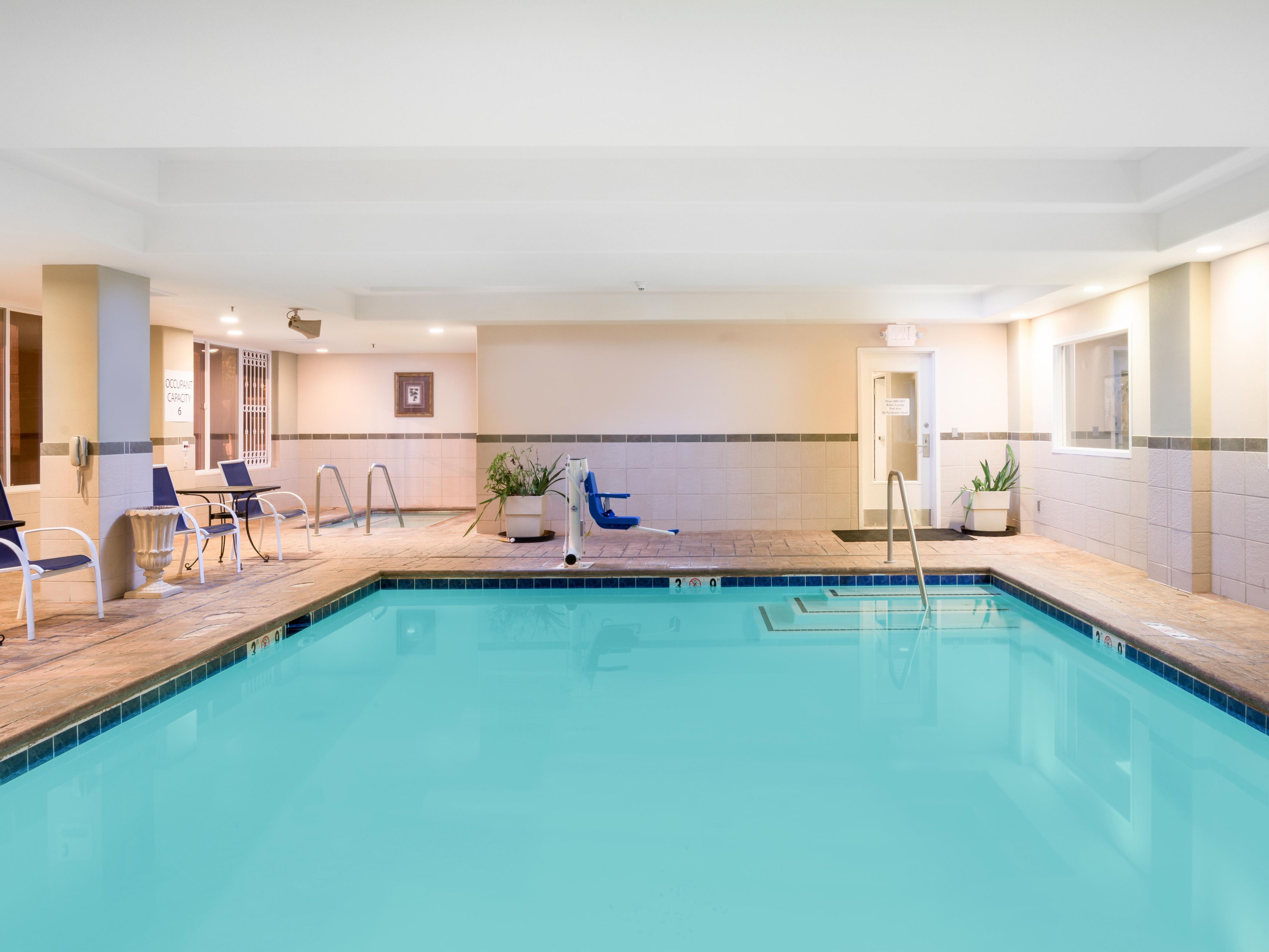 Relax by our indoor Swimming Pool