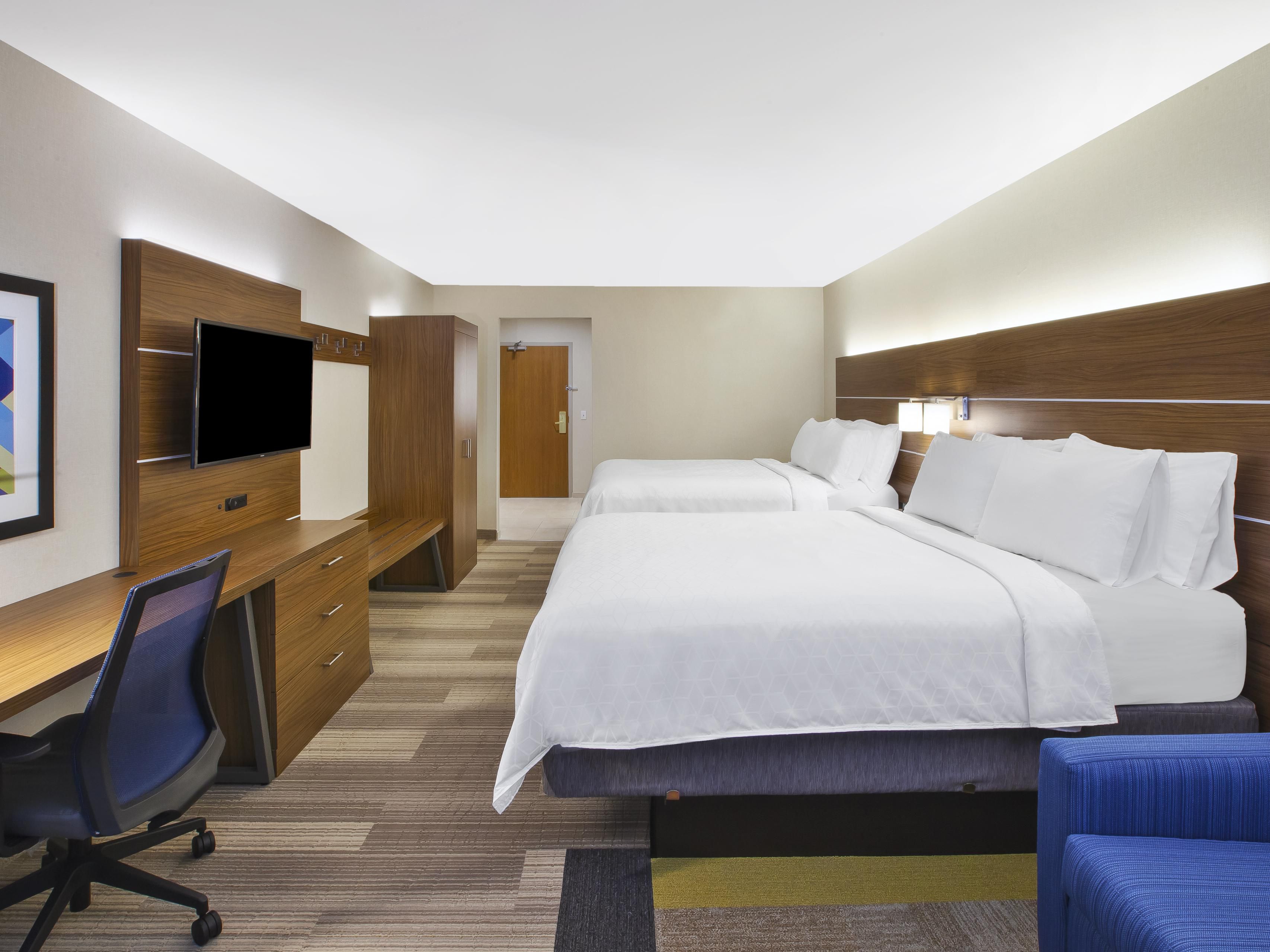 Are you bringing a group to Victor? Whether it's a sports team or a corporate training, the Holiday Inn Express & Suites Victor has well-appointed guest rooms with varying bed types, free Wi-Fi and complimentary full hot breakfast every morning. Bring your group to Victor and choose to Stay Smarter. Email or call for a group rate today!