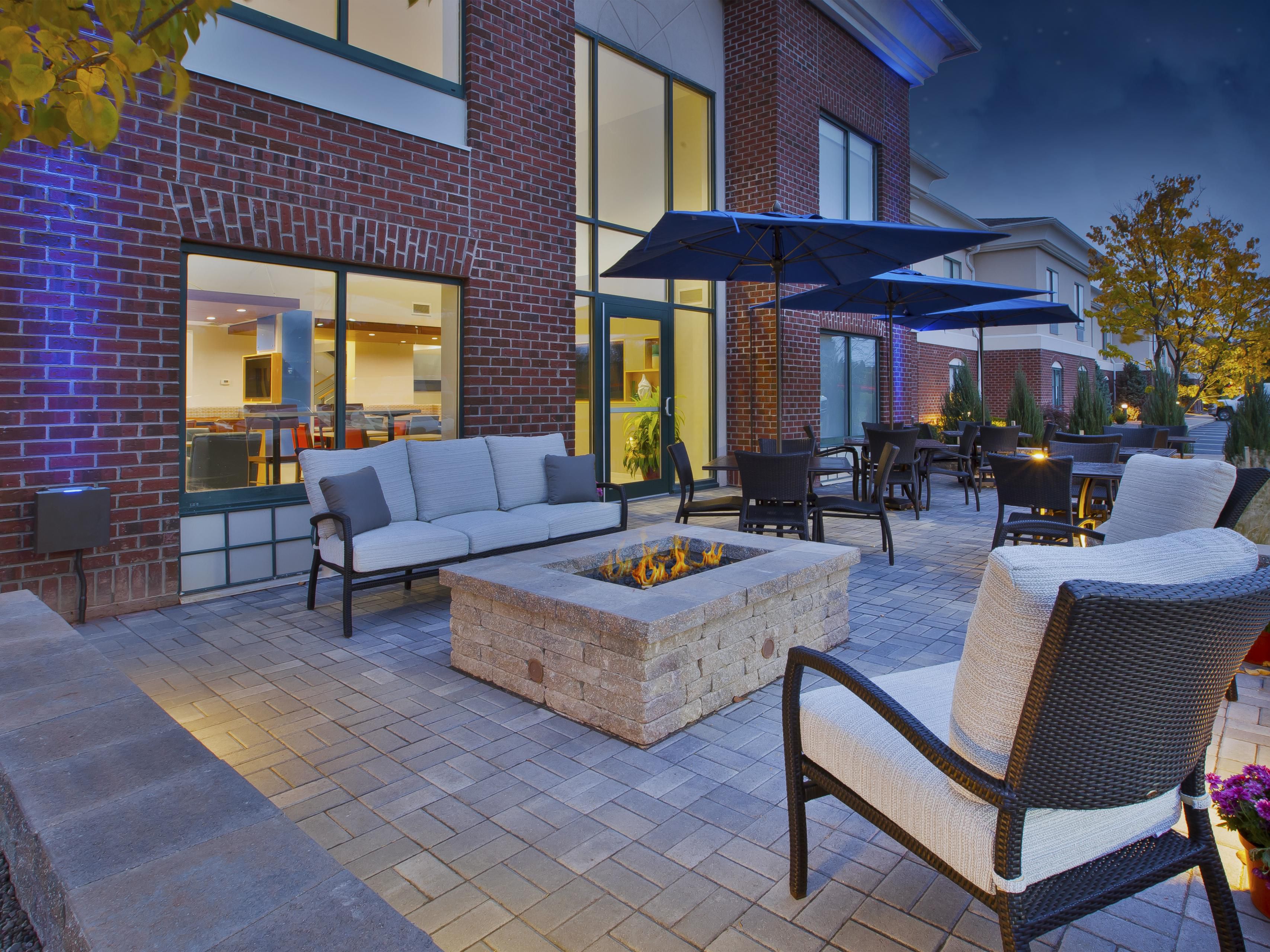 Relax on our beautiful outdoor patio and shake off the stress of the day or enjoy quiet conversation with friends.