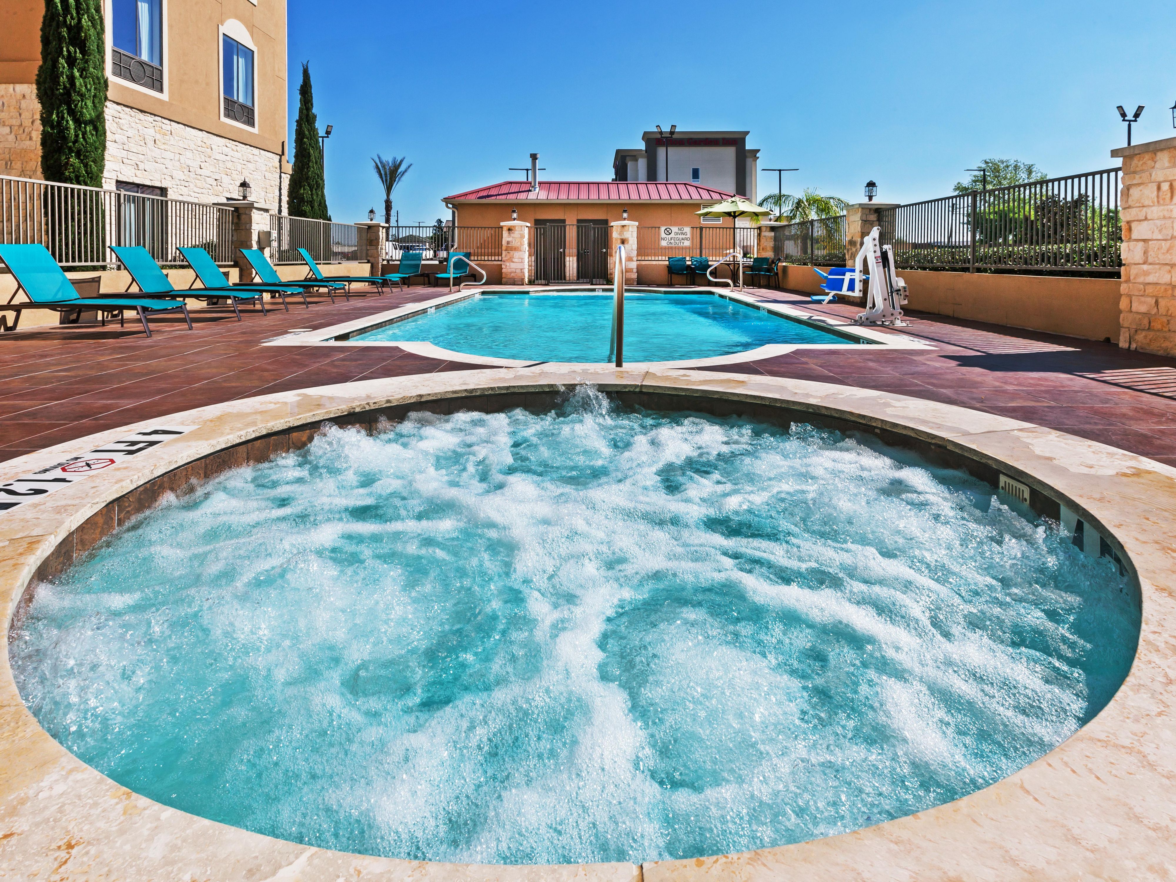 Shake off this summer heat at the luxurious outdoor pool or kick back and relax on the comfortable patio. 

