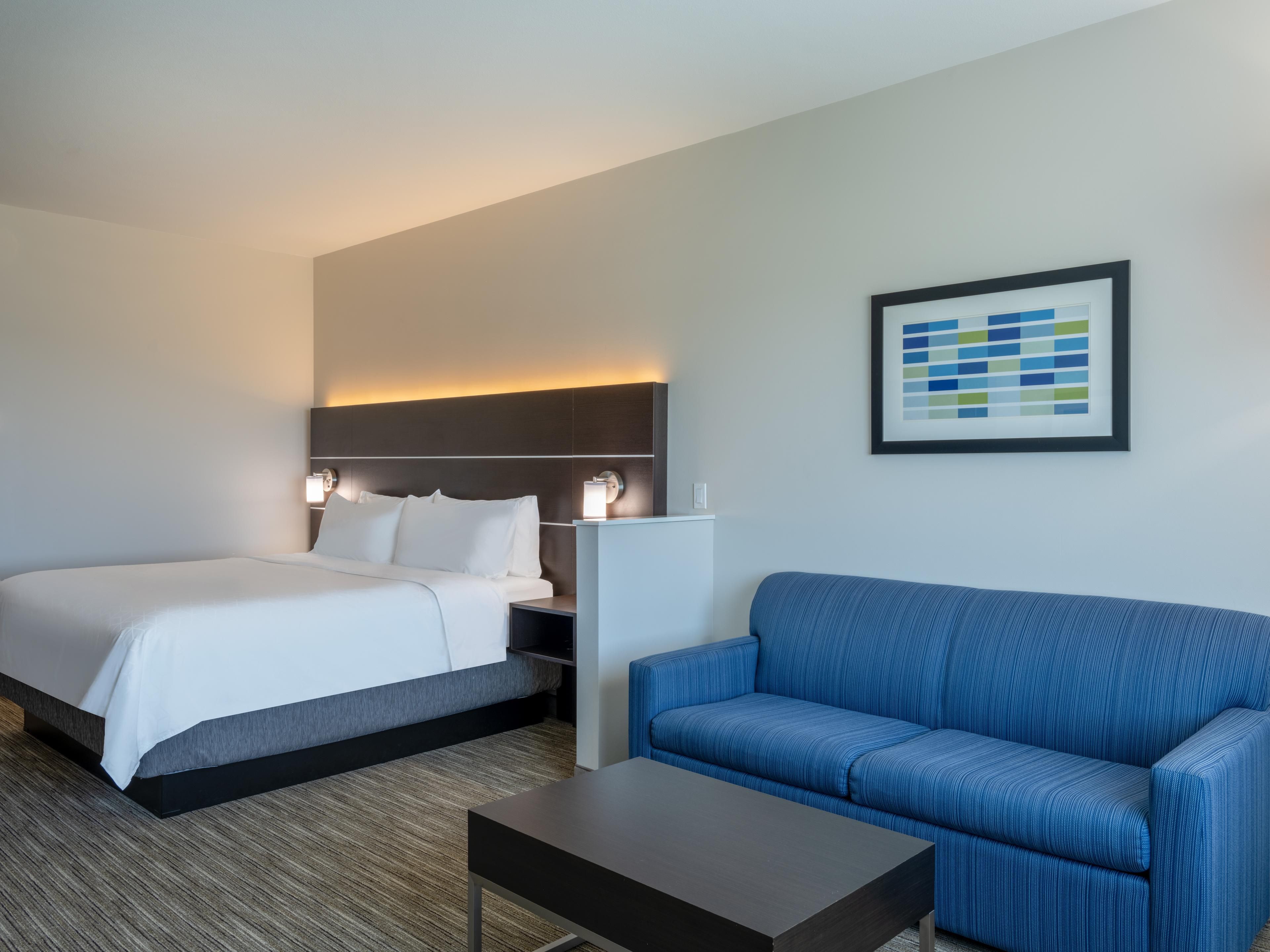 Watertown SD Holiday Inn Express Hotel  - 1 King Bedroom Suite