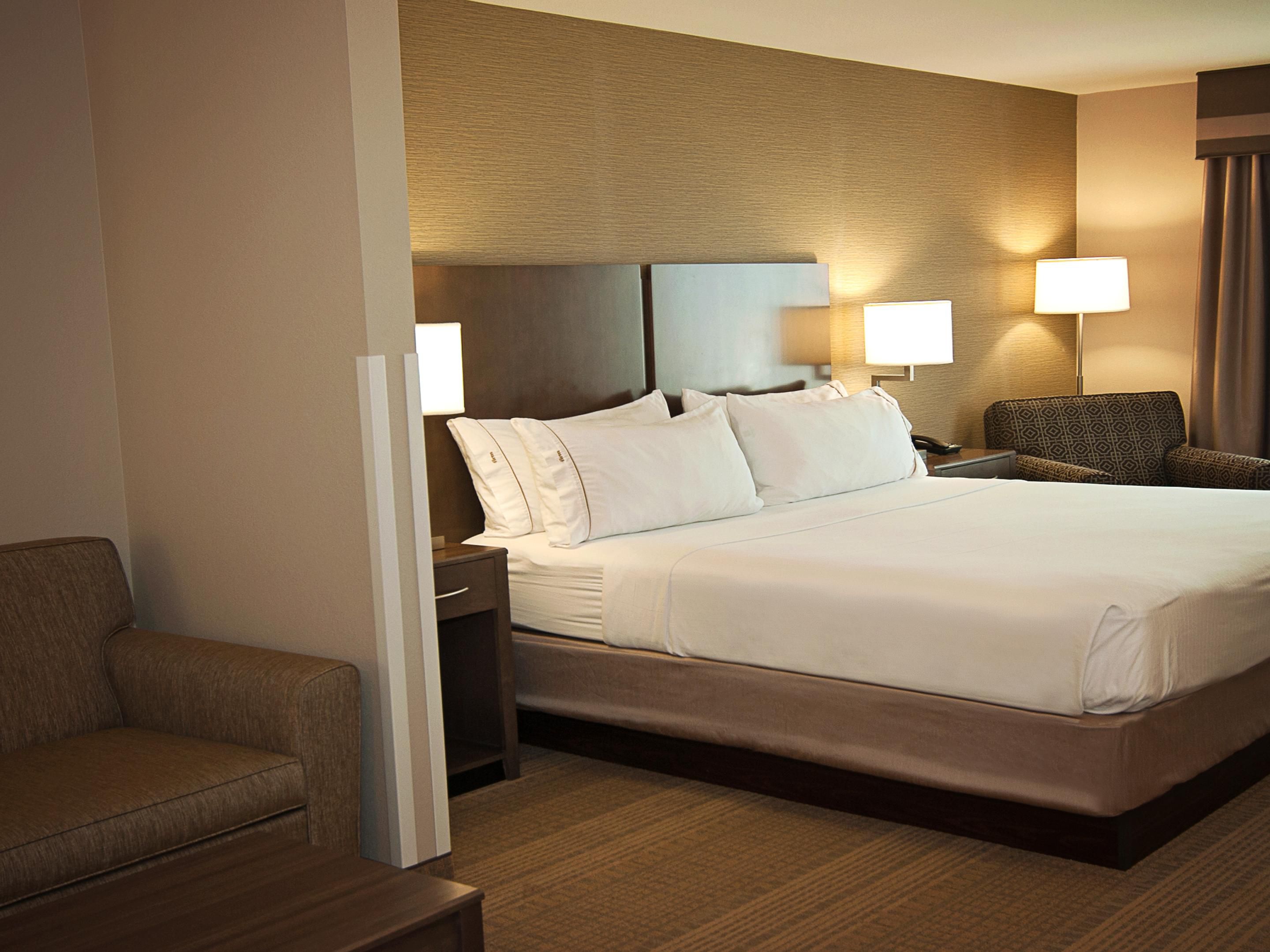 King Studio Suite with extra space and pull-out sofa-bed.