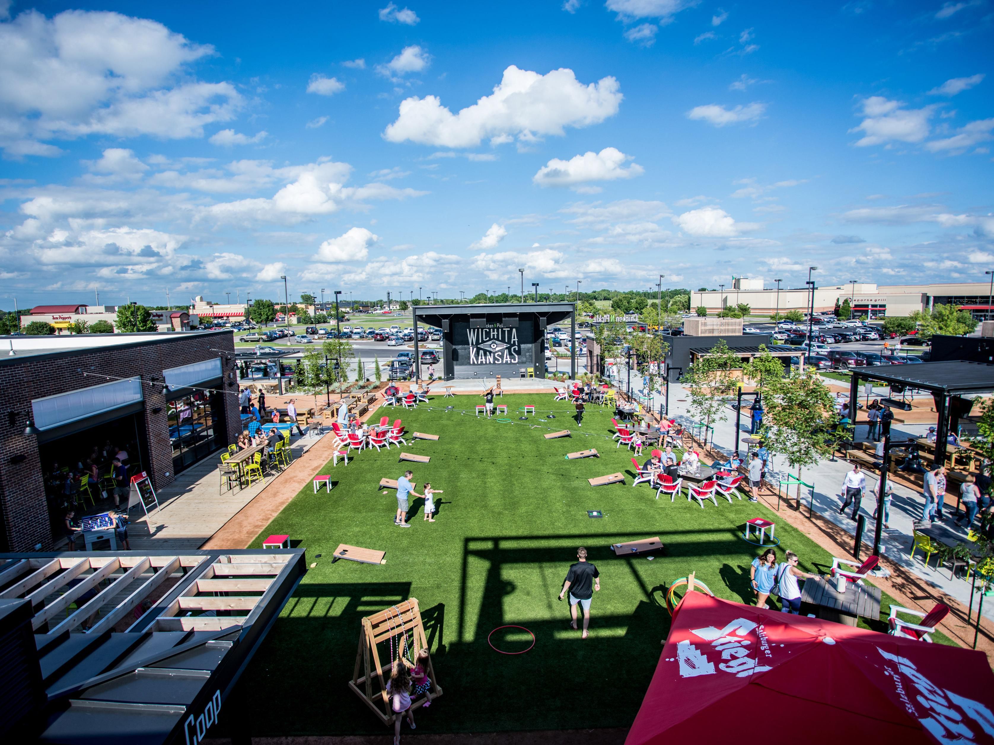 Their unique, indoor/outdoor entertainment complex includes a casual, chef-driven restaurant and sports bar that boasts pickleball courts, a variety of yard games and enough space to kick back and relax with your favorite peeps.