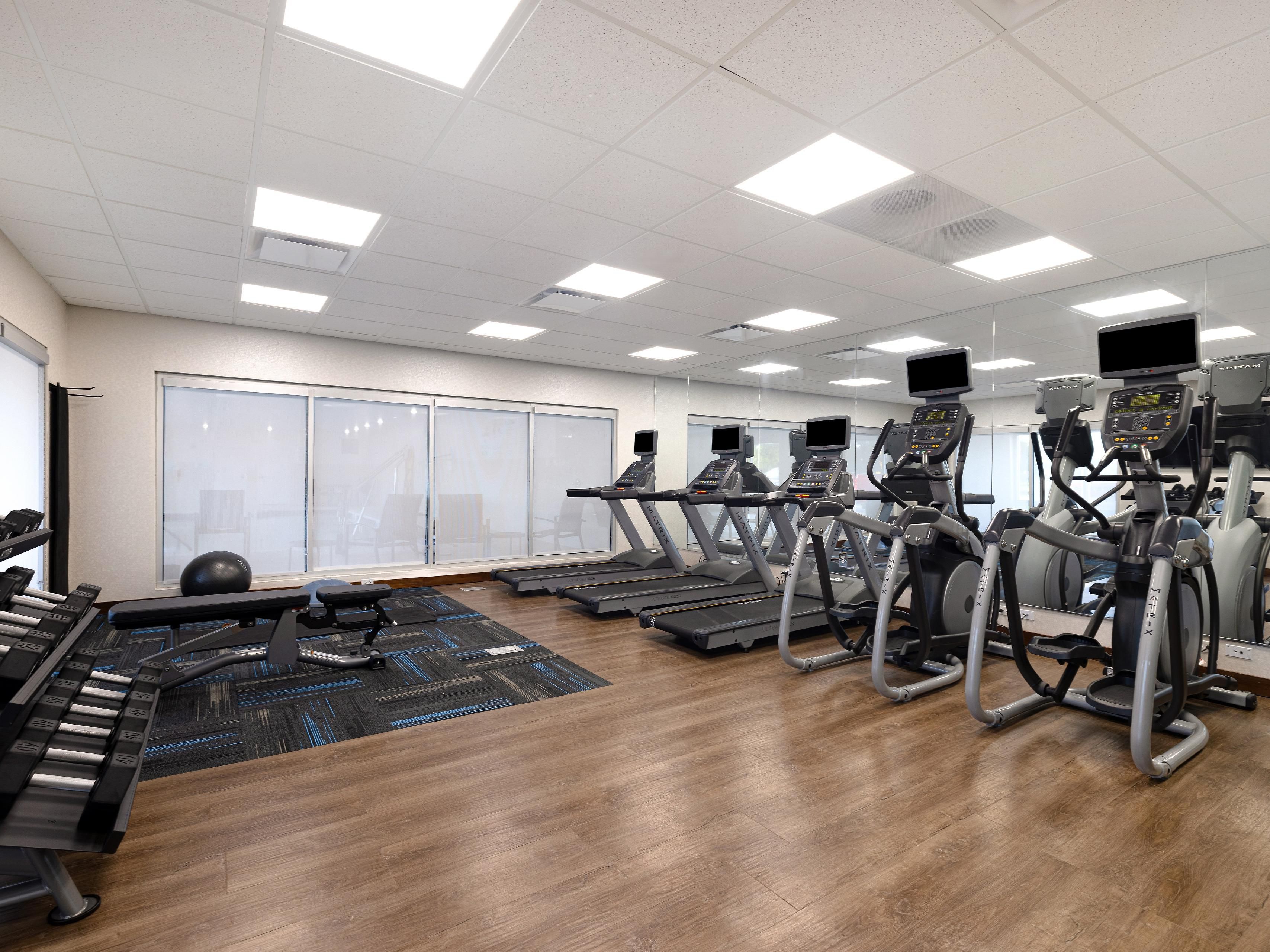 Workout in our indoor Fitness Center.