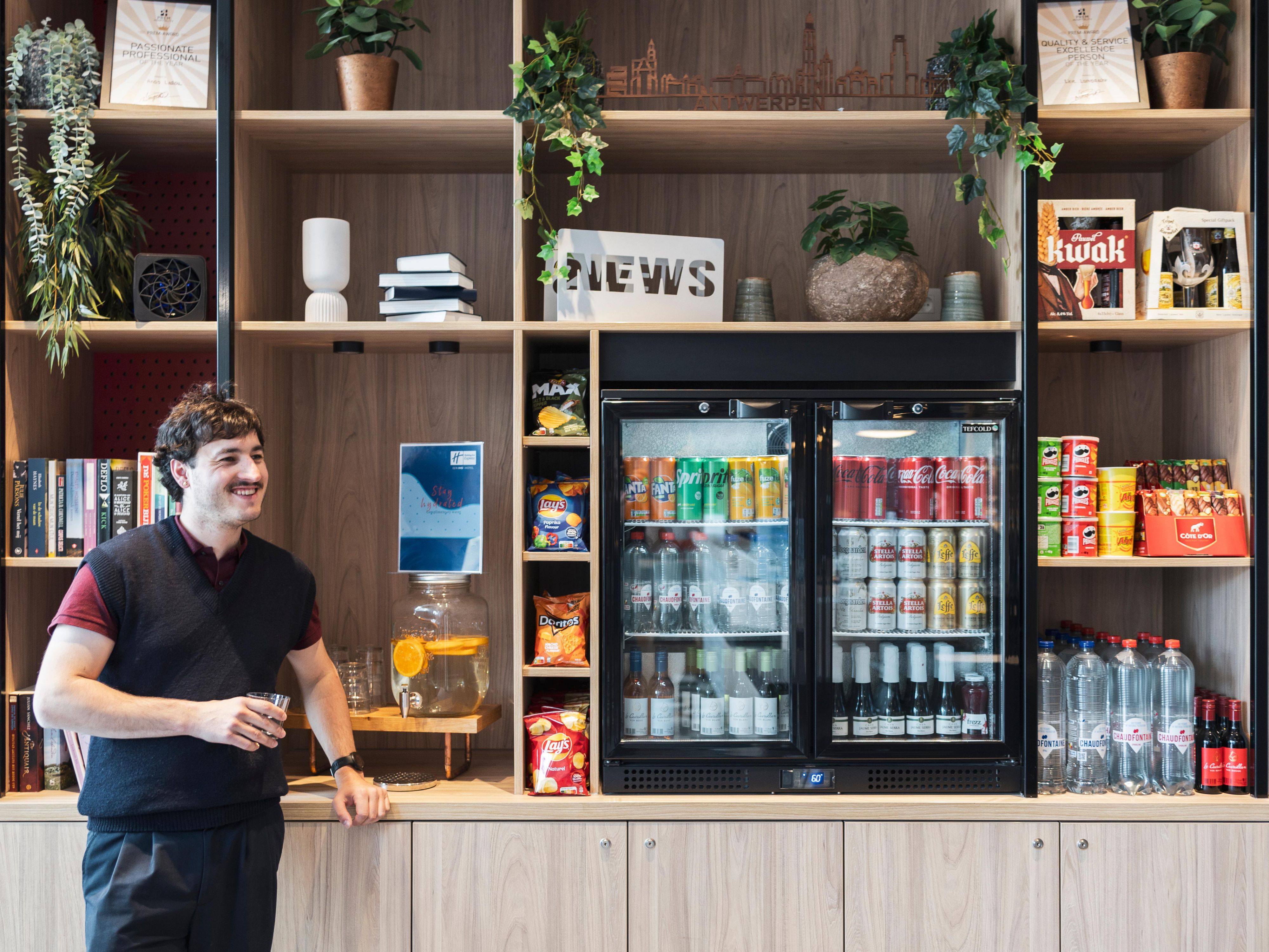 Buy gifts, snacks and drinks at the shop in the Reception Area