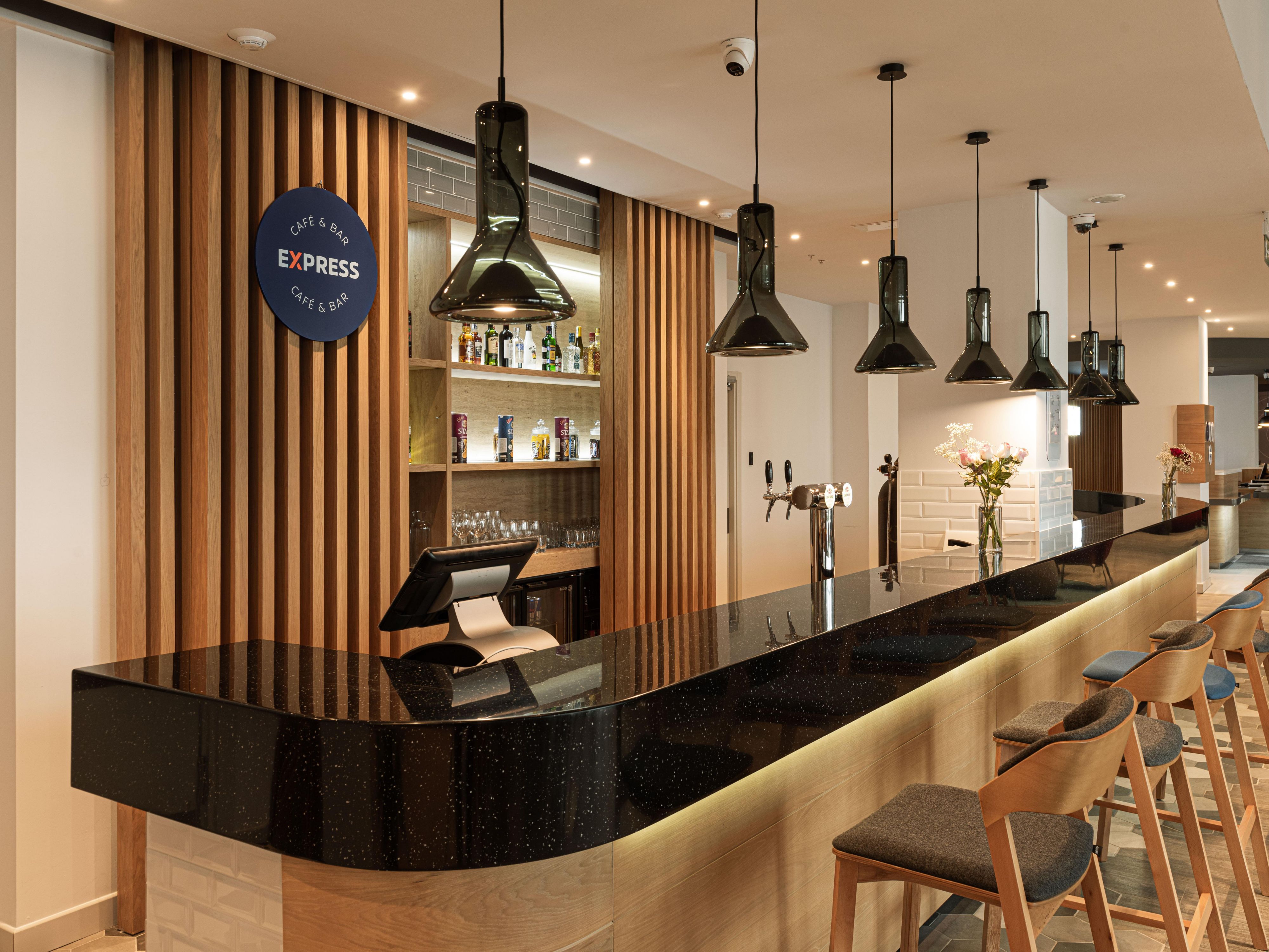 Express Cafe & Bar is situated on the ground floor. Looking for a good cup of coffee, a nice meal, a local beer or glass of wine, or a refreshing cocktail? We've got you covered.