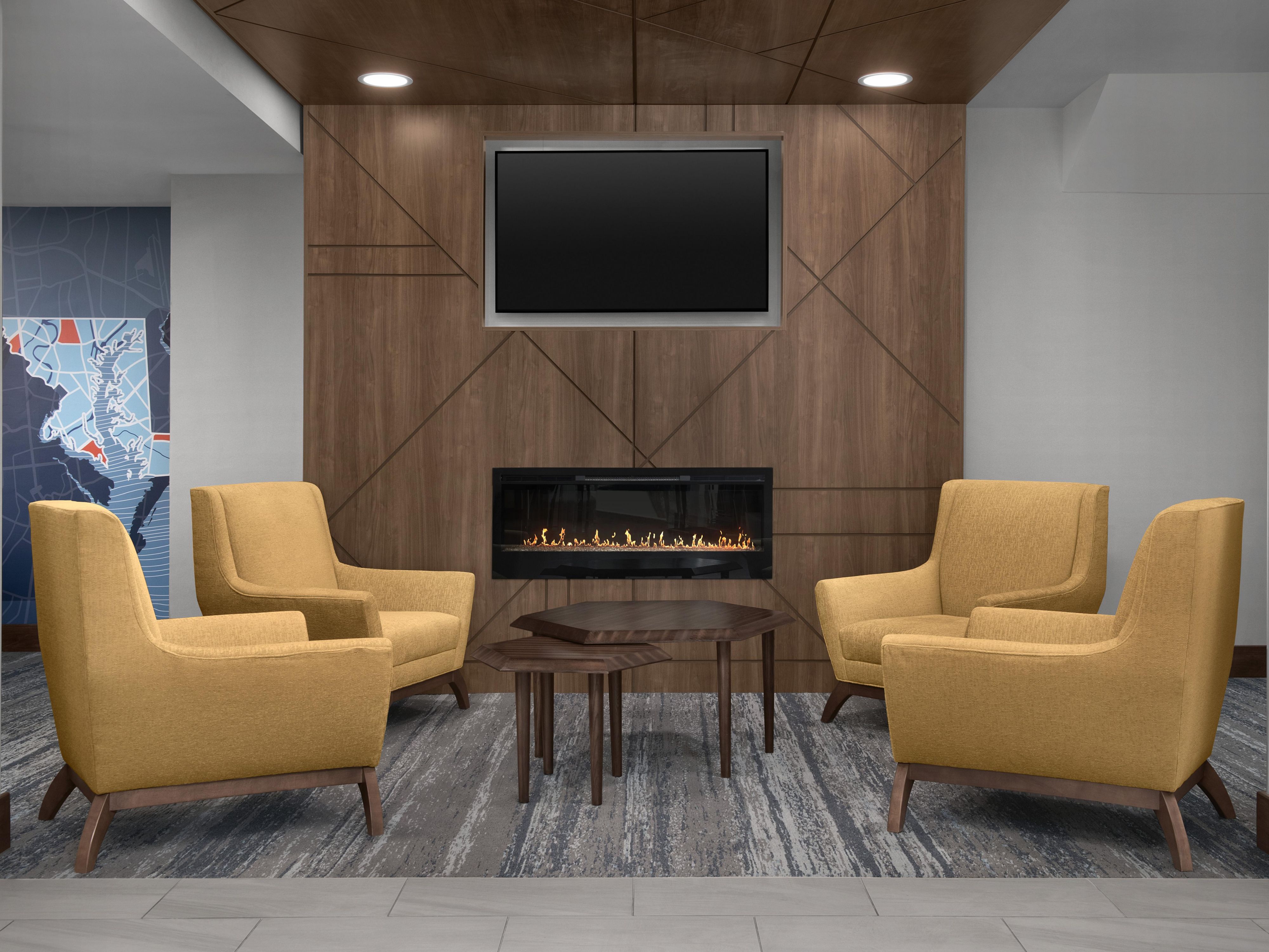 Comfortable seating for guests on the go.