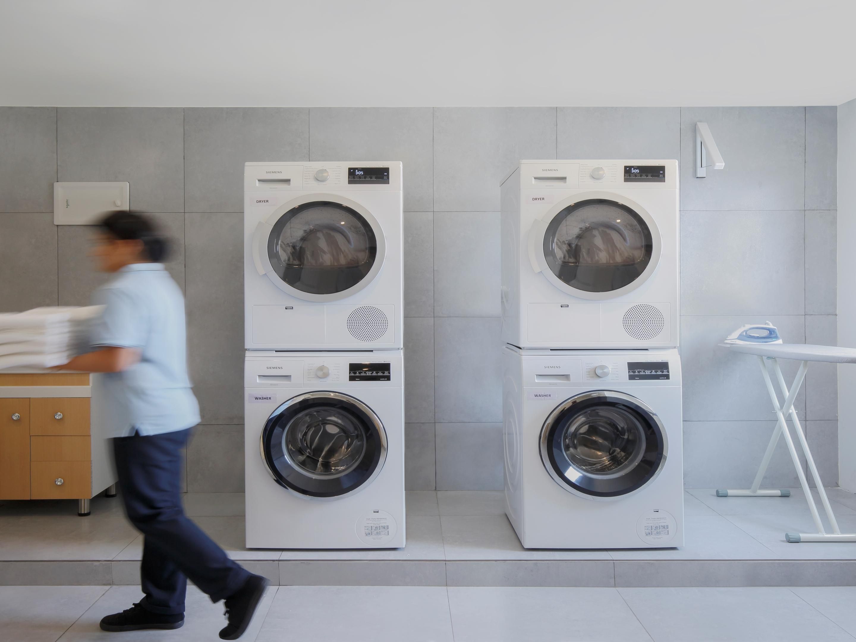 Travel is fun but doing laundry while travelling can be a tedious chore. However, being able to wash your clothes gives you the advantage of being able to pack less and rewear your favorite travel clothing. Our 24-hour complimentary self-service laundry facility with a washer and dryer helps you travel carefree.
