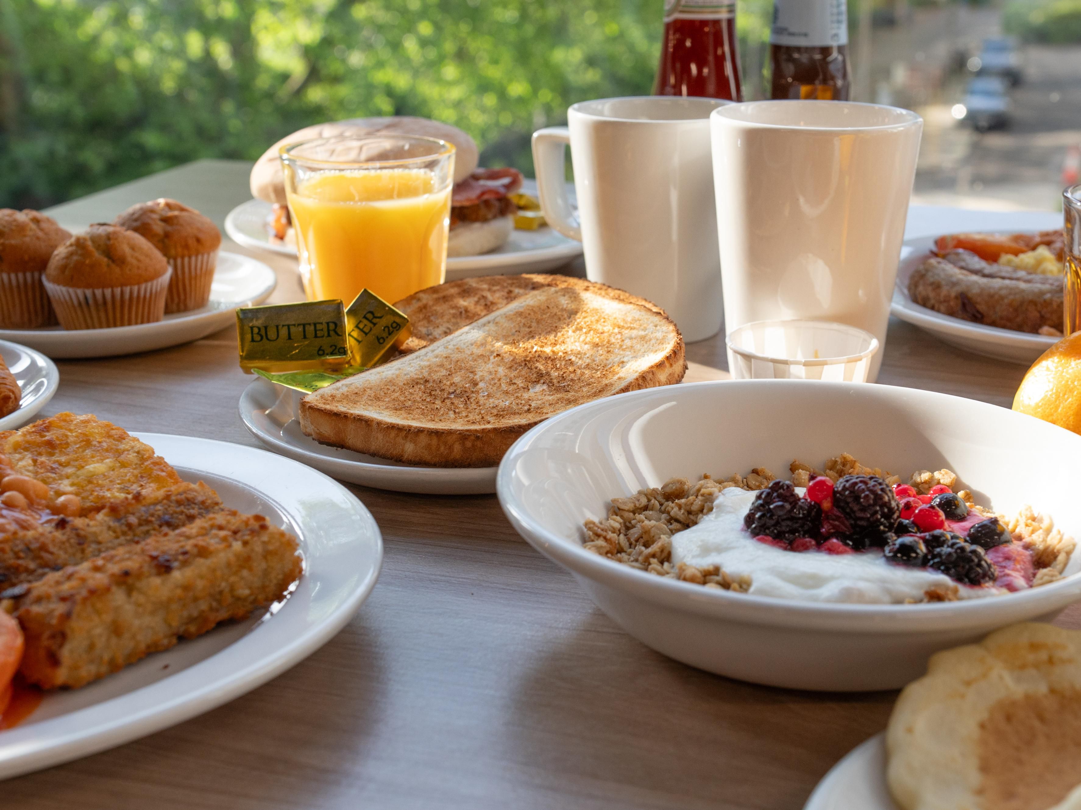 Start your day with our inclusive breakfast. Choose from a wide selection of hot and cold items.