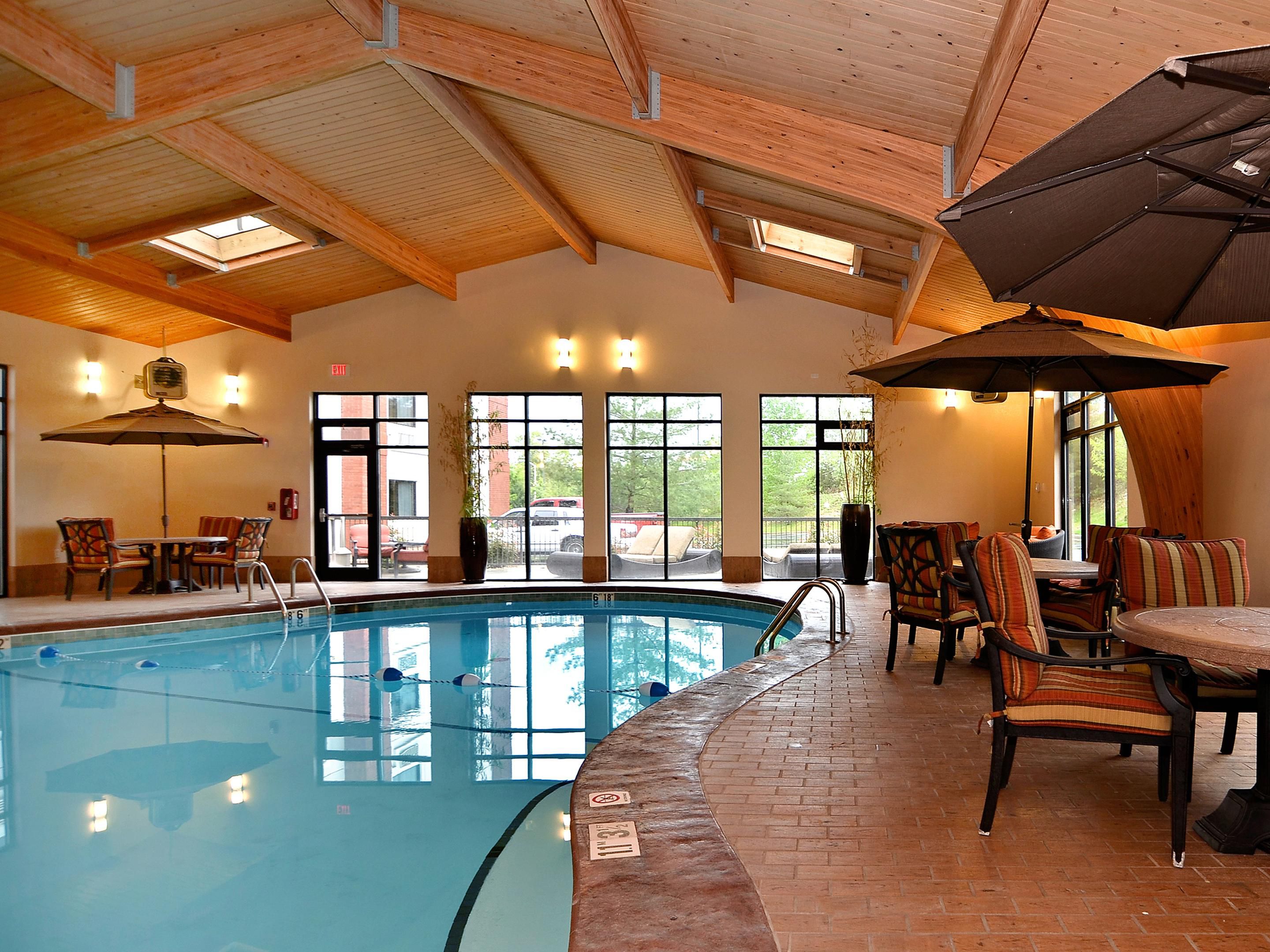 Our indoor swimming pool is the perfect place for recreation.