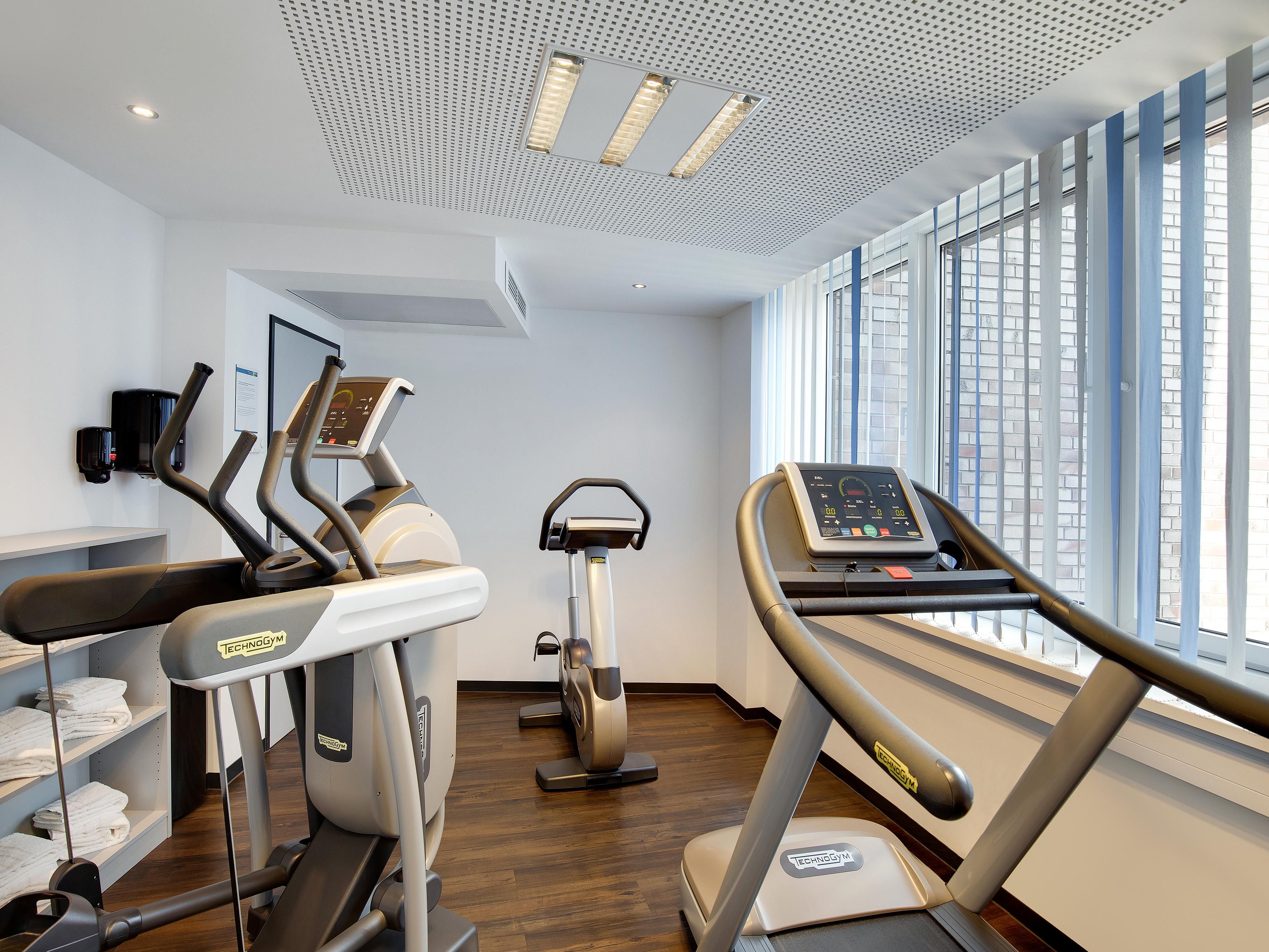 An on-site gym, perfect for an invigorating cardio session.