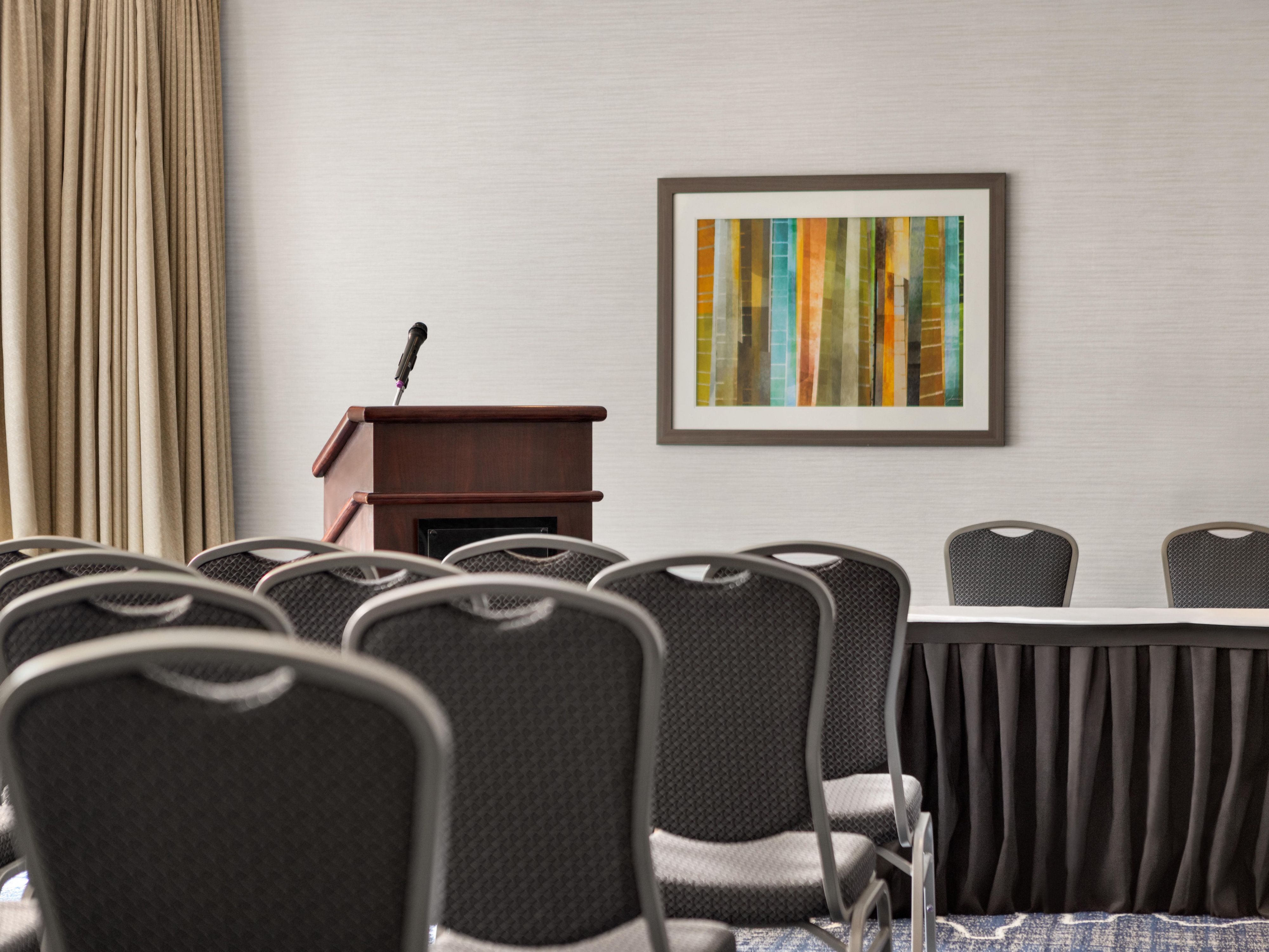 Free Parking, Free Internet, Dedicated Event, Planner, Natural Lighting, Modern AV Capabilities