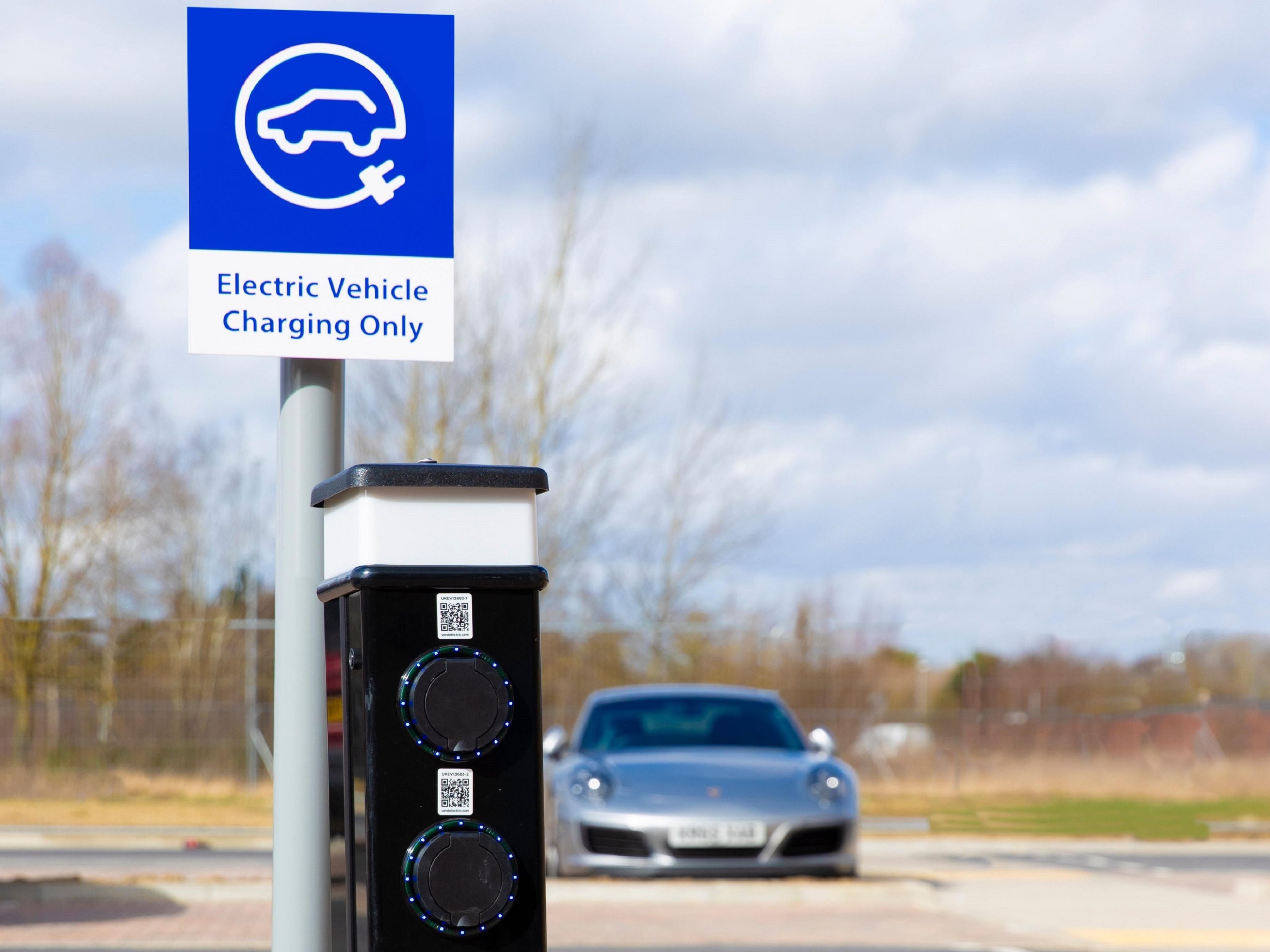 Electric charger points 