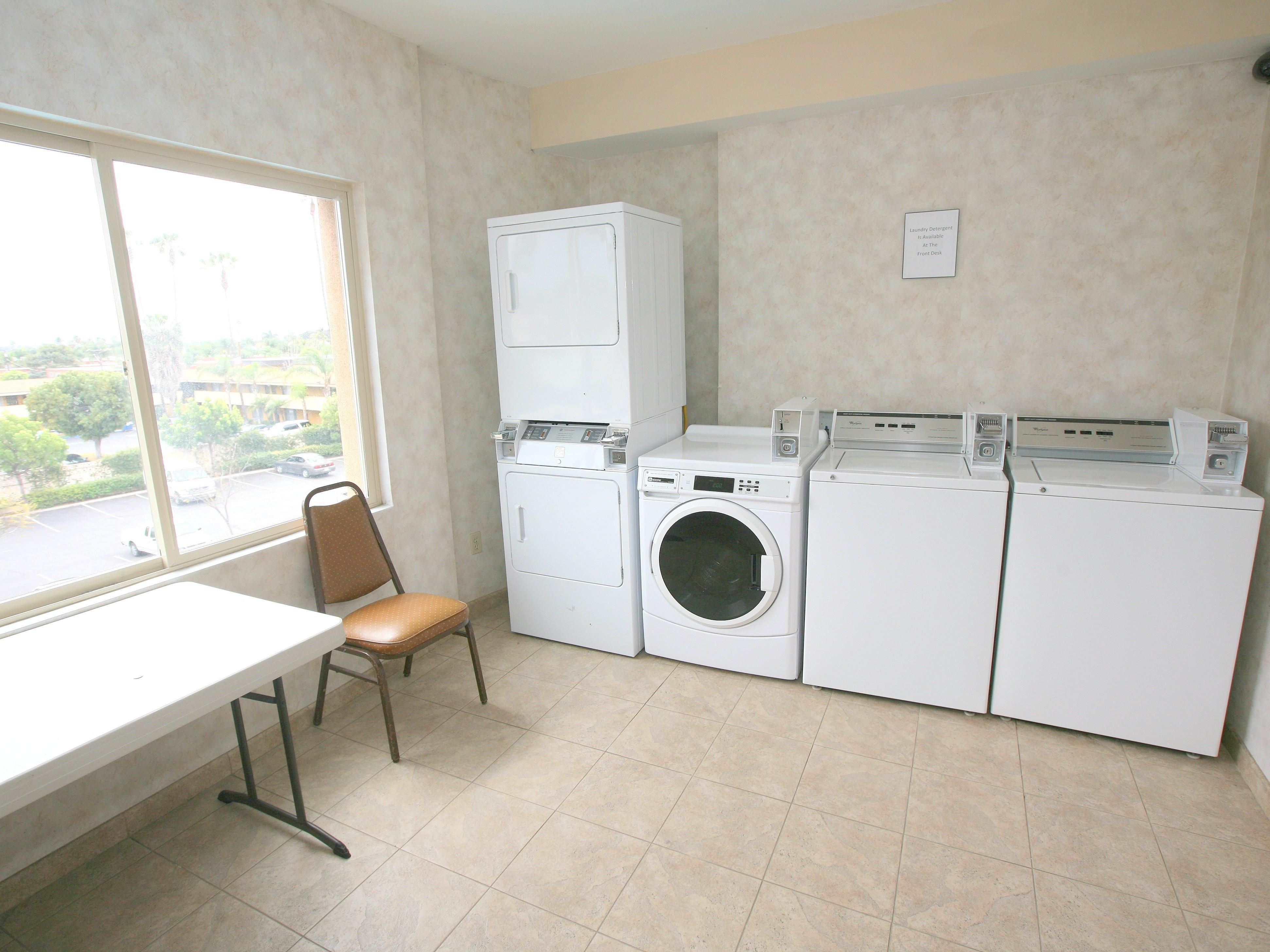 The Holiday Inn Express San Diego South - Chula Vista offers self-service, coin operated, guest laundry.