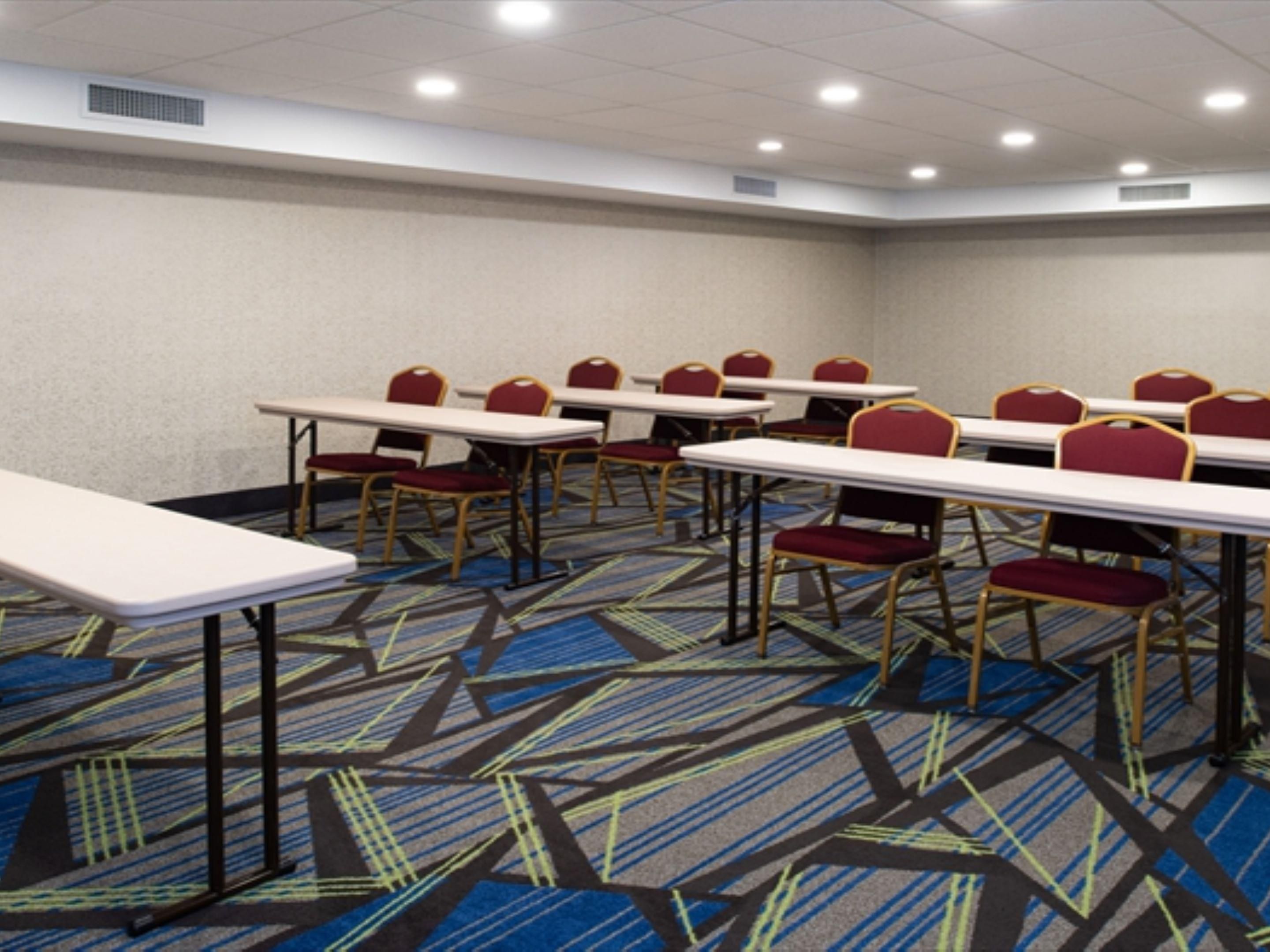 Call the Holiday Inn Express Sales team to reserve our beautiful meeting room with space for up to 40.