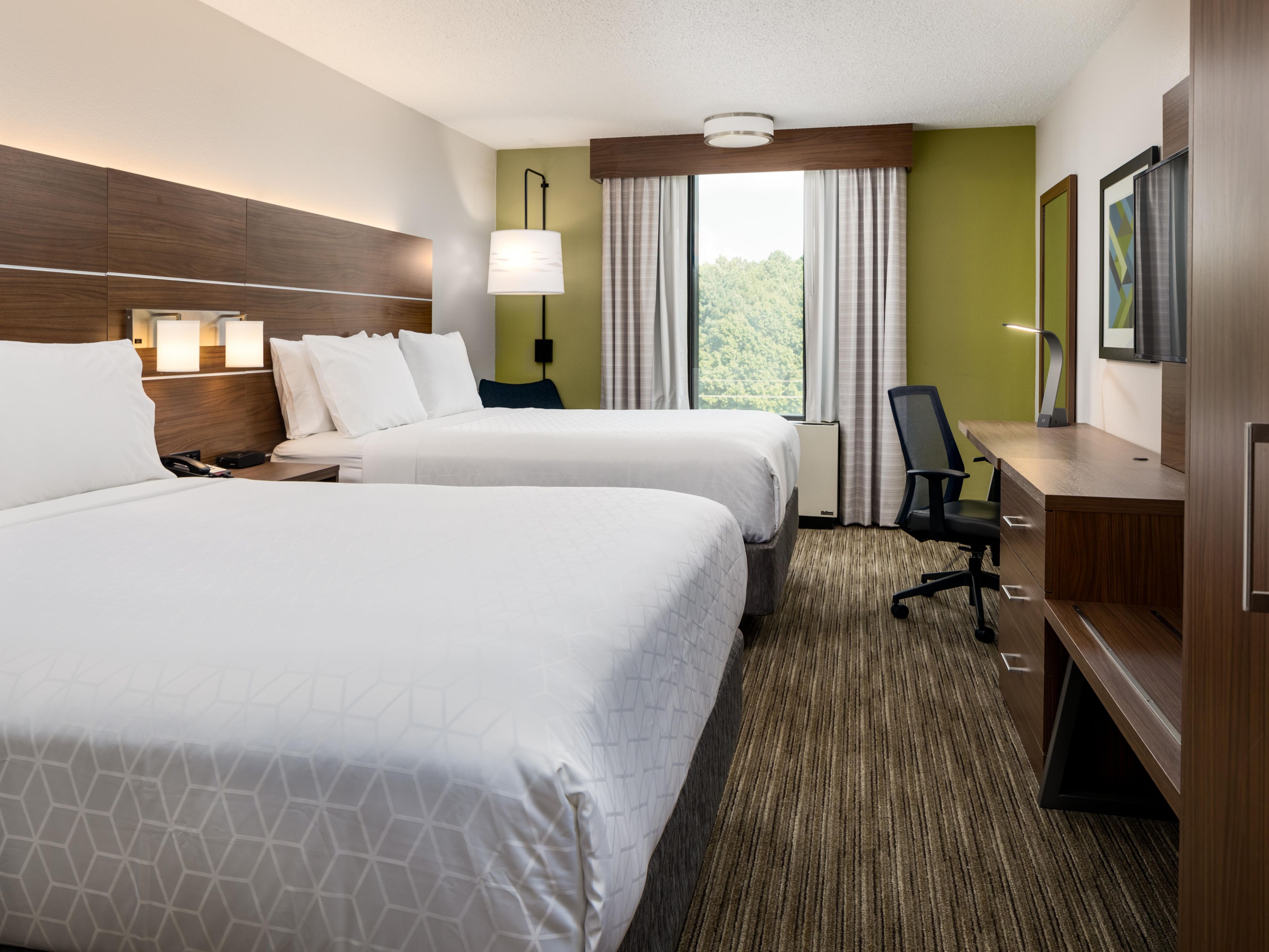 Two Queen beds perfect for the family