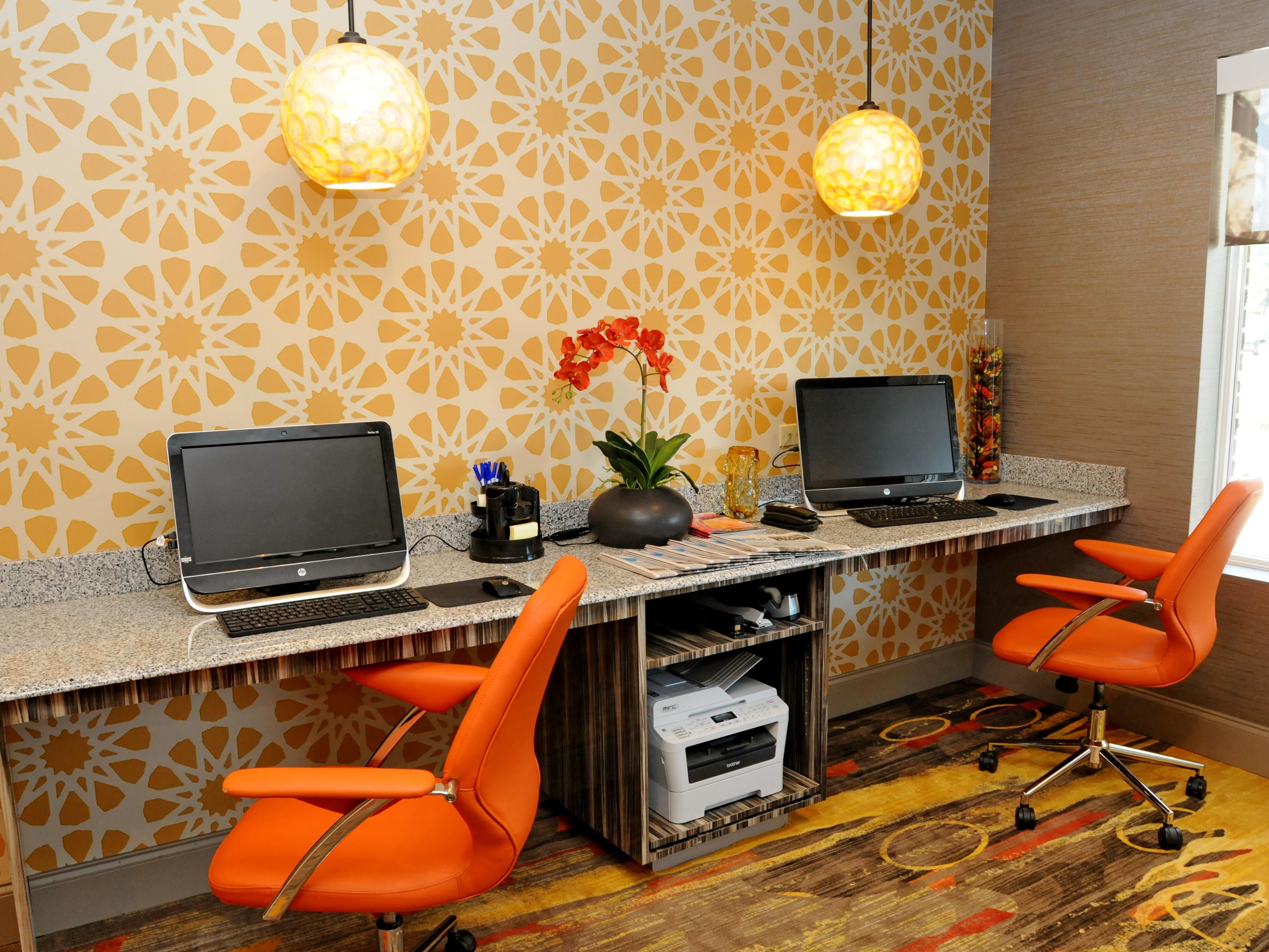 Stay productive while you travel with complimentary Wi-Fi and computer workstations available for guests 24hrs a day.