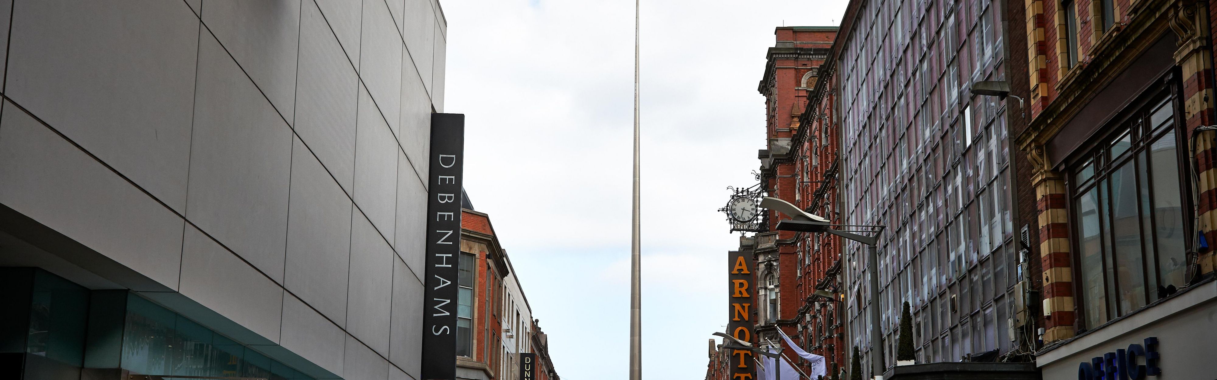 The Spire & Henry Street 2 minute walk from hotel