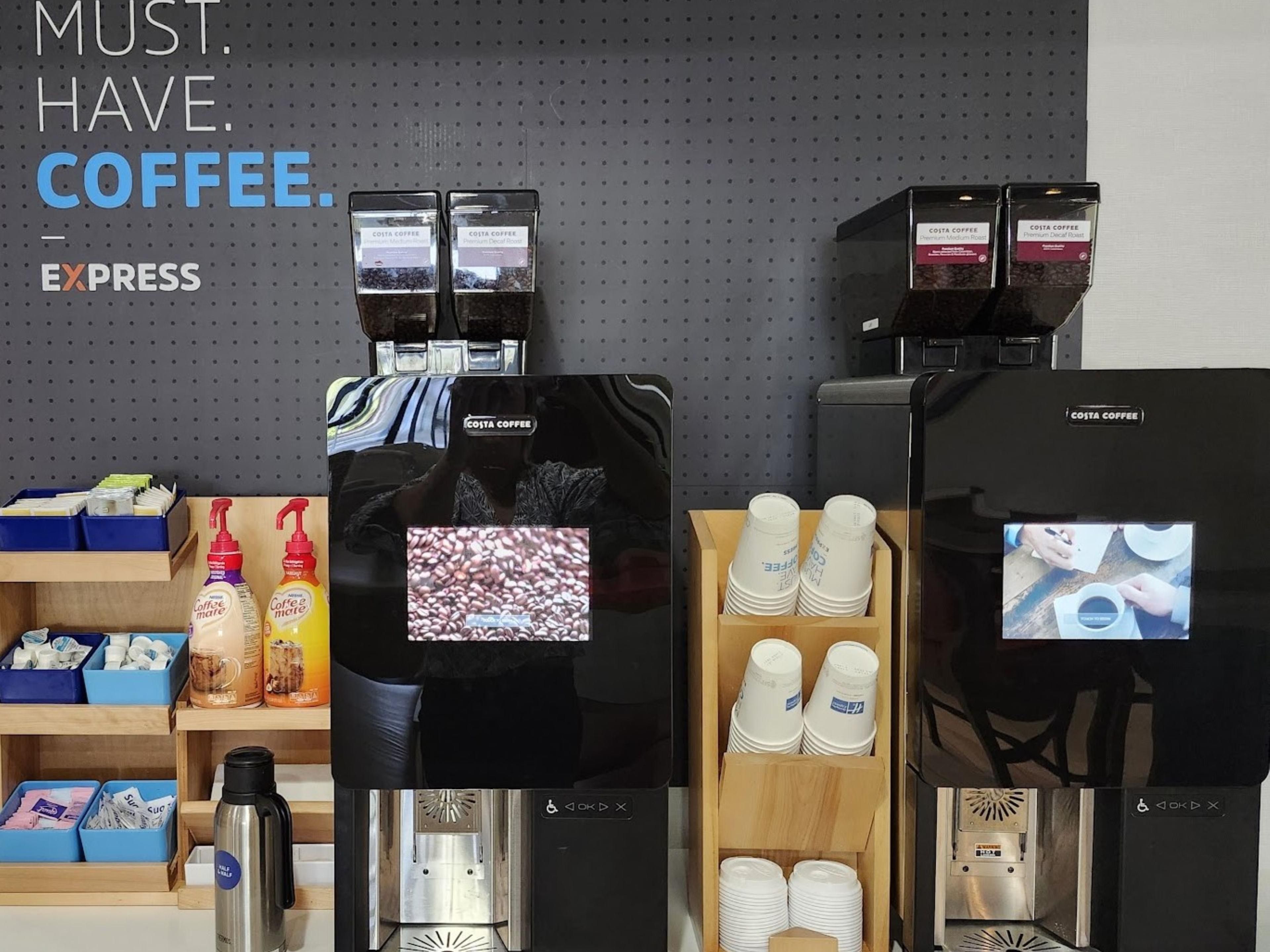 Savor the taste of freshly brewed coffee around the clock with our new bean-to-cup coffee machine, available 24/7 in the lobby. Elevate your stay with us and relish every sip of our exceptional coffee!