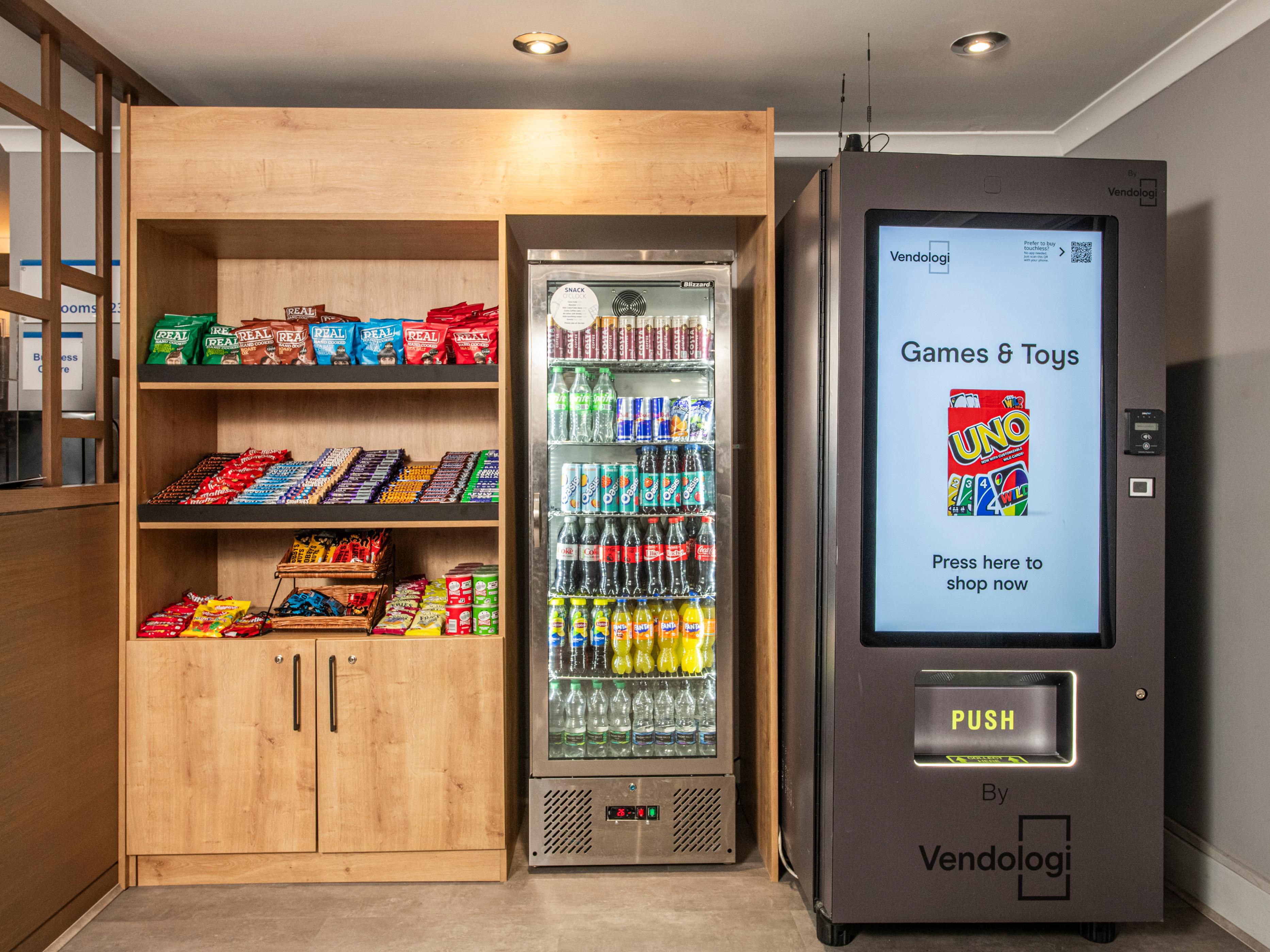 Busy days made easy with our vending area.